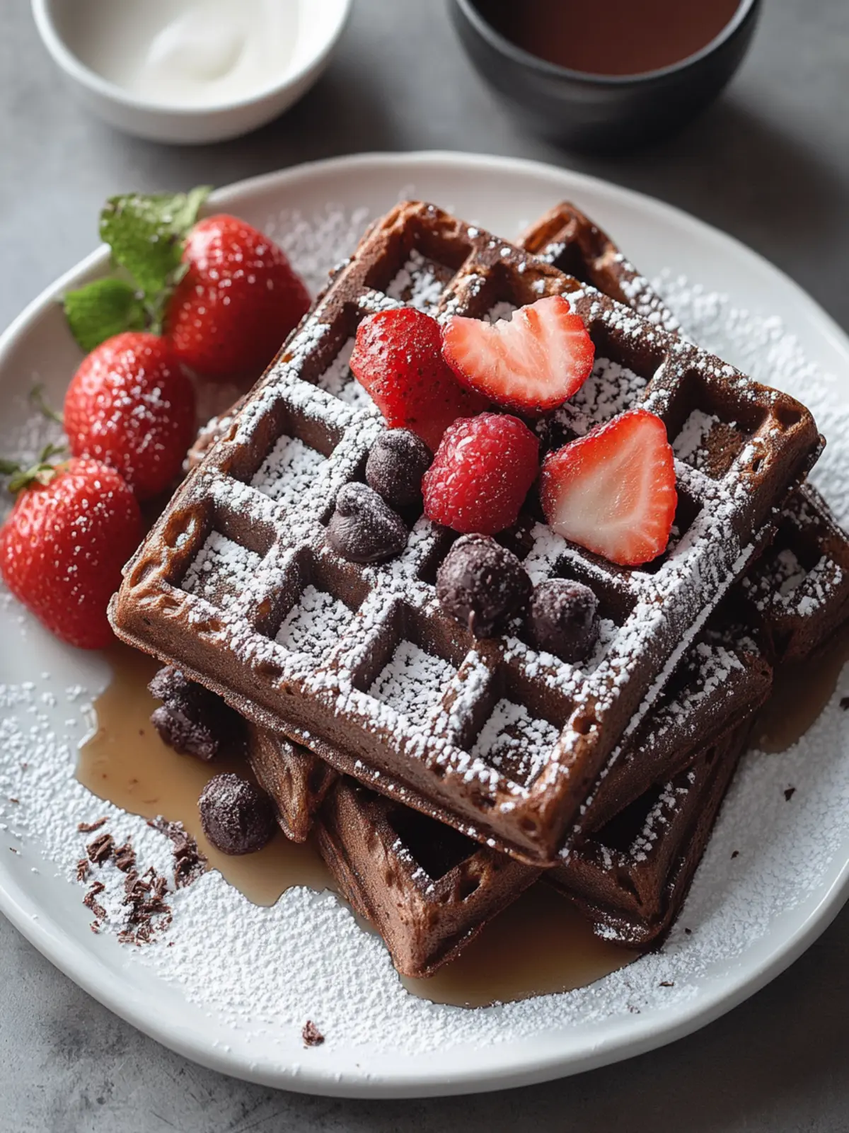 Decadent Chocolate Waffles for a Sweet Morning Bliss 3 Chocolate Waffles