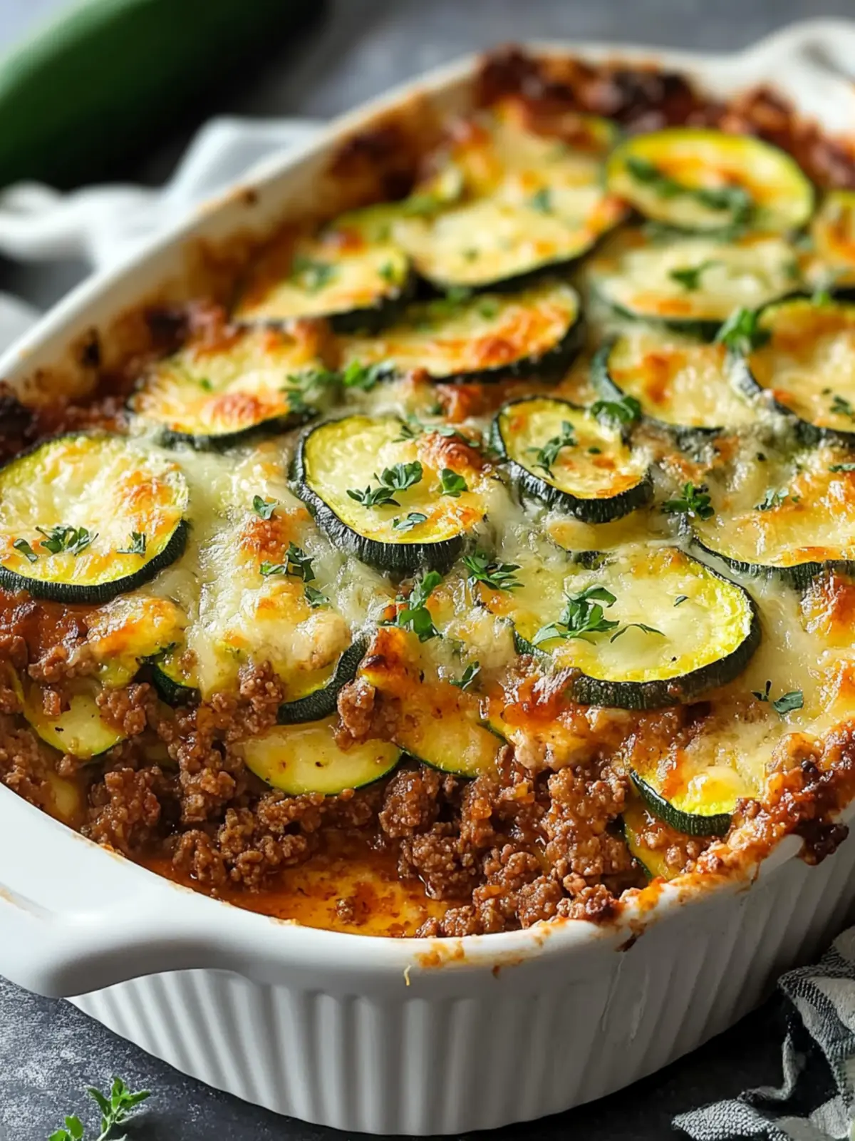 Irresistible Ground Beef Zucchini Bake That's Low-Carb Goodness 2 Ground Beef Zucchini Bake