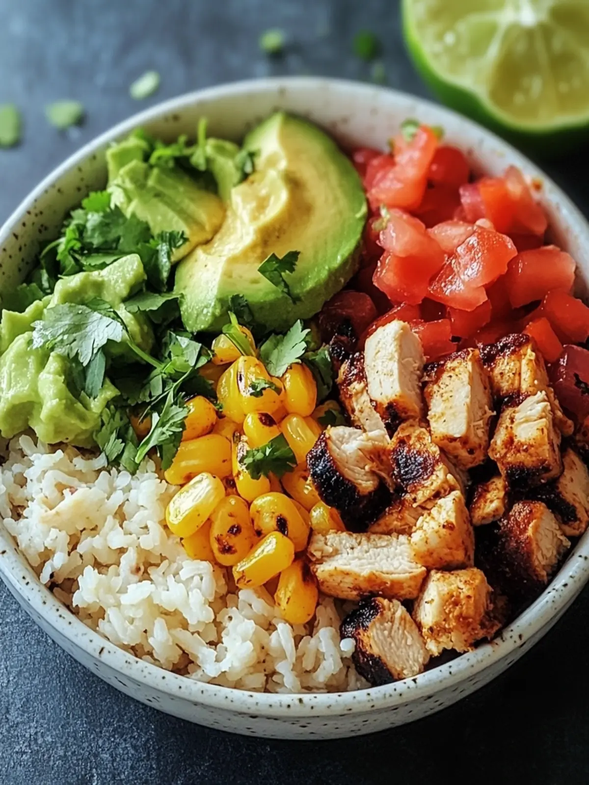 Easy Low-Calorie Chicken Burrito Bowl Bursting with Flavor 2 Easy Low-Calorie Chicken Burrito Bowl