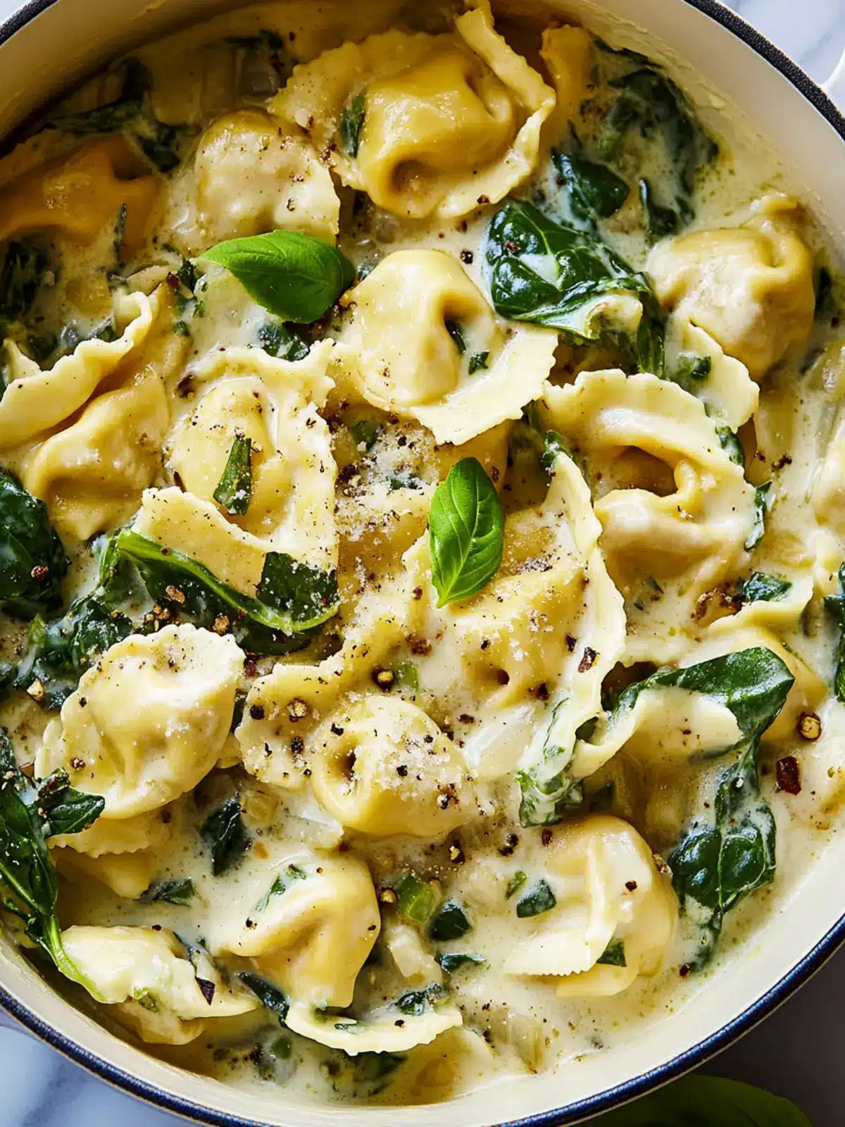 One-Pot Creamy Tortellini & Greens for Busy Weeknights 3 One-Pot Creamy Tortellini & Greens
