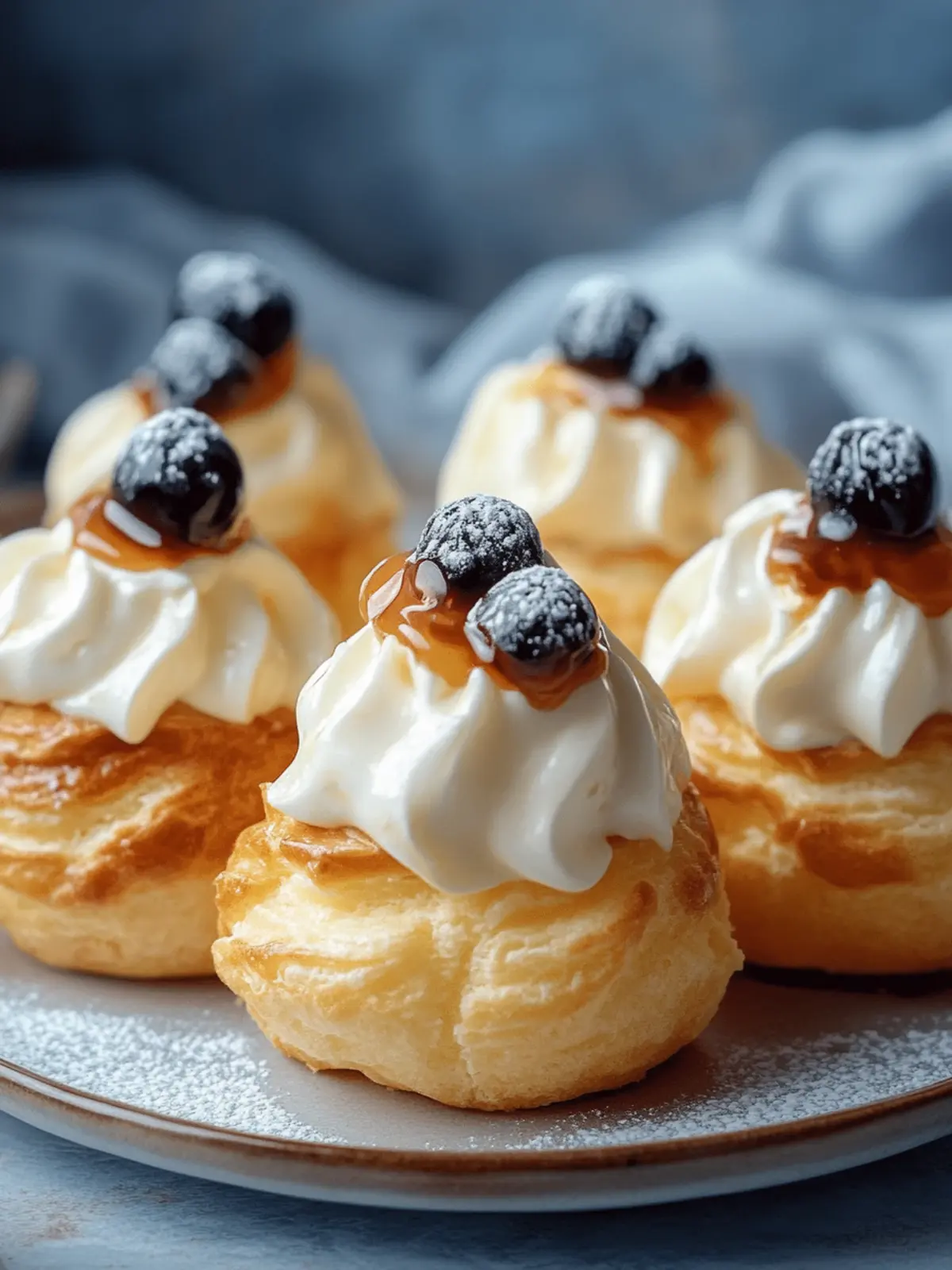 Decadent Vanilla Pudding Choux Cups for Sweet Celebrations 2 Vanilla Pudding Choux Cups