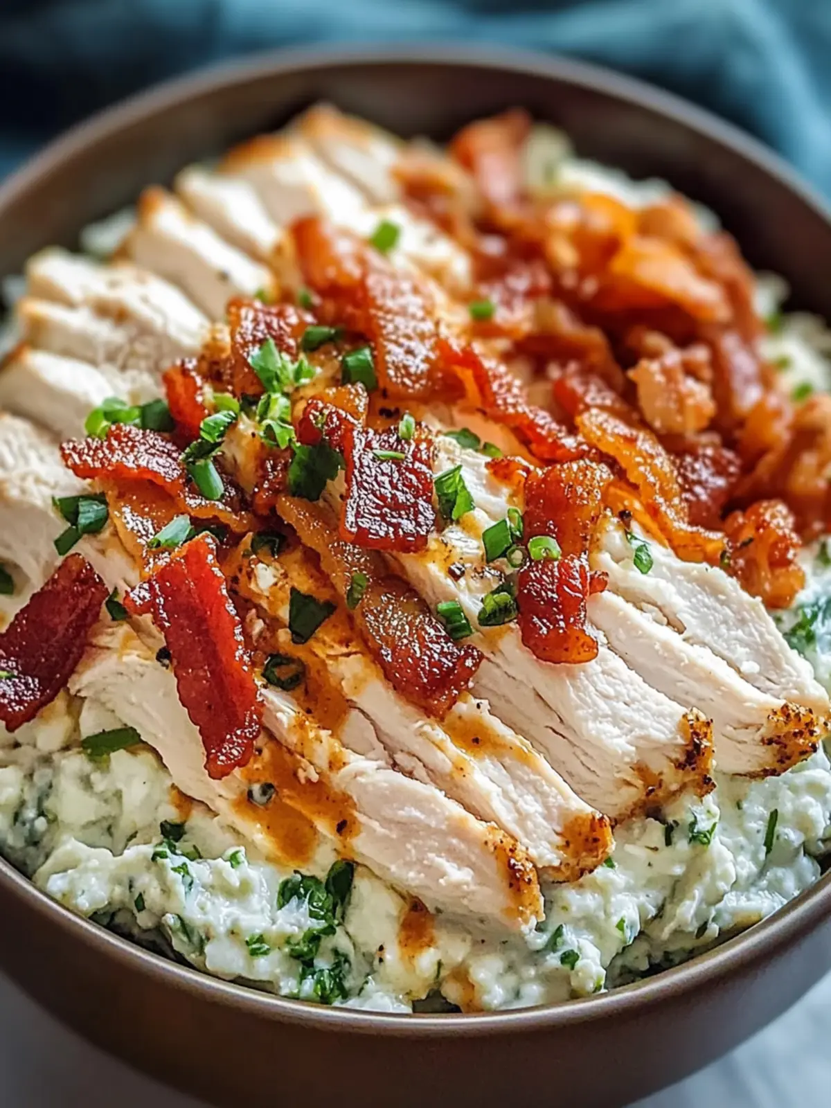 Savory Chicken Bacon Ranch Cottage Cheese Bowl for Easy Meals 4 Chicken Bacon Ranch Cottage Cheese Bowl