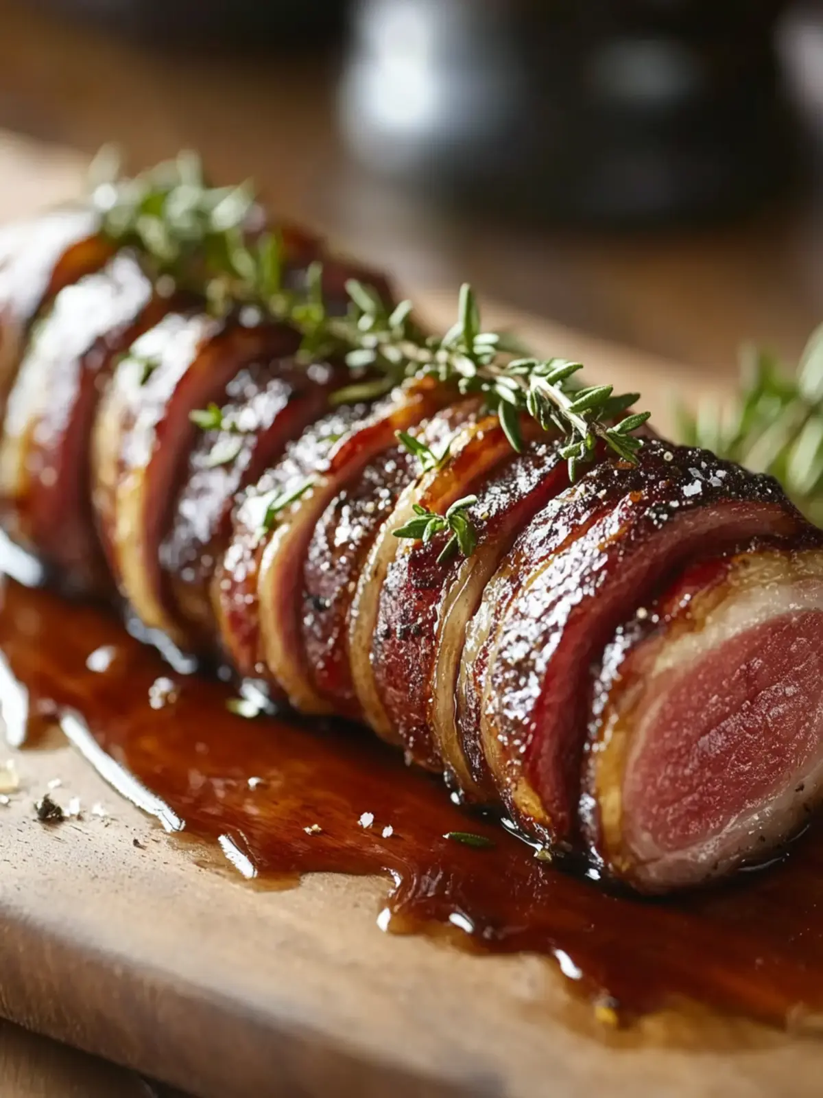 Gourmet Bacon Wrapped Deer Tenderloin for Special Occasions 4 Bacon Wrapped Deer Tenderloi