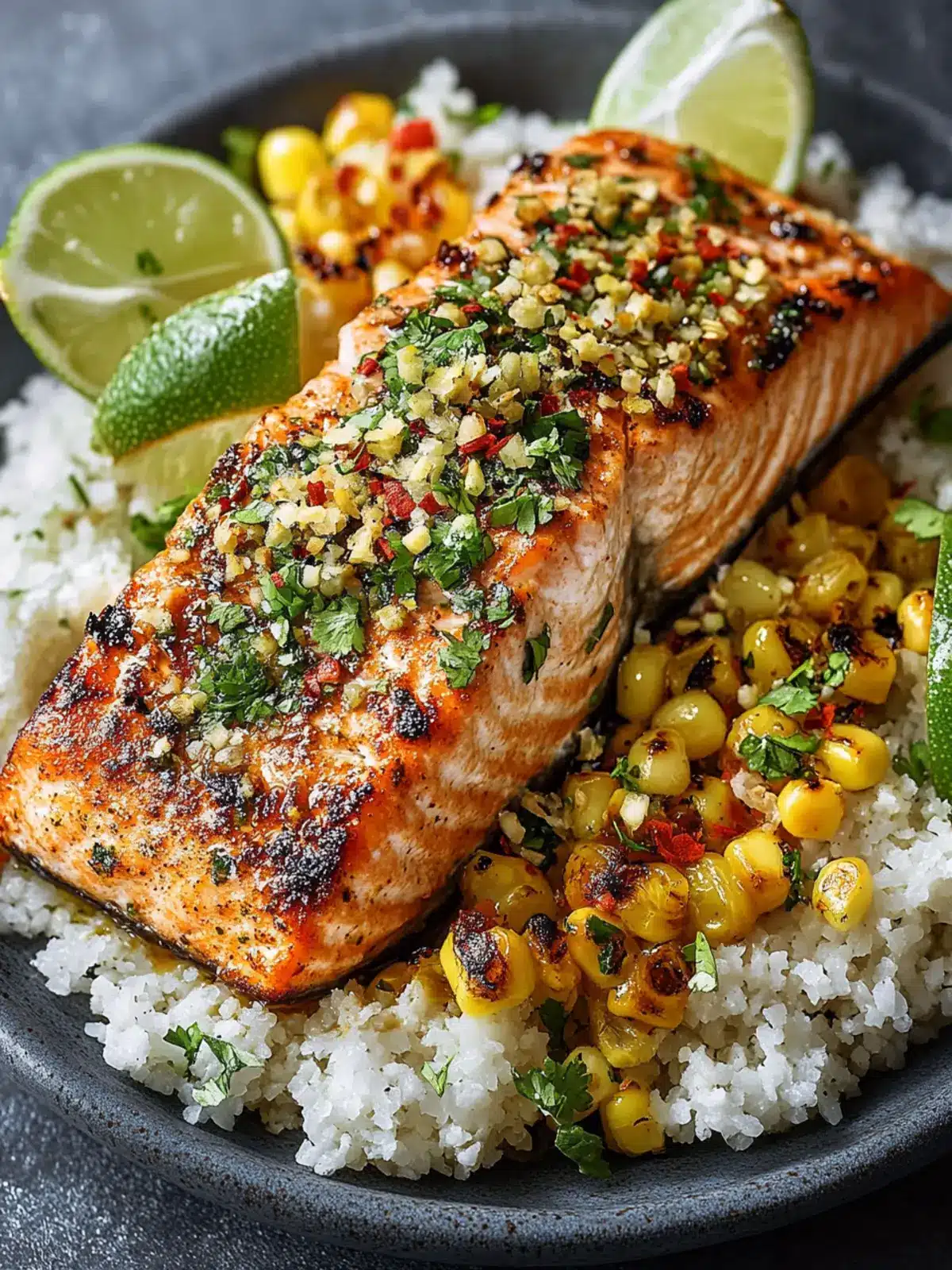 Zesty Chili Lime Salmon with Esquites: Quick and Delicious 3 Chili Lime Salmon with Esquites