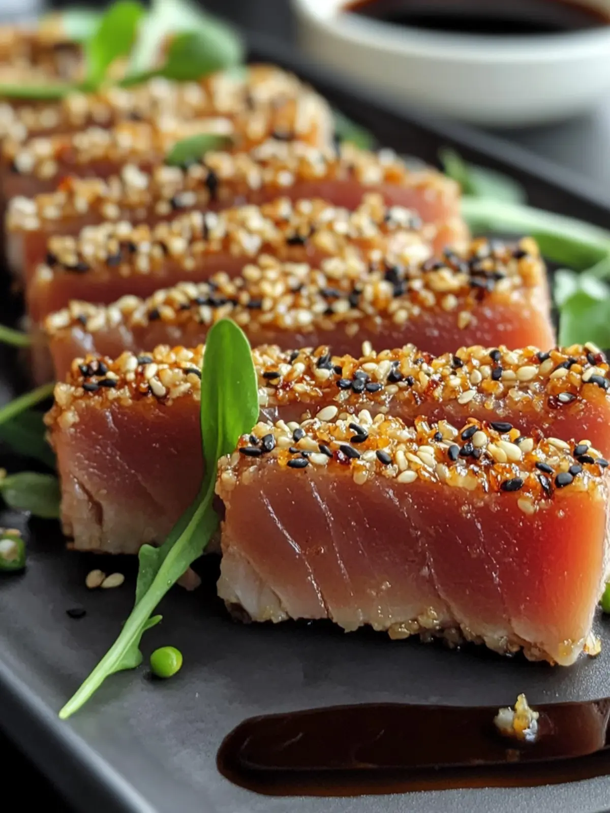Sesame-Crusted Seared Tuna: Quick Gourmet Delight at Home 3 Sesame-Crusted Seared Tuna