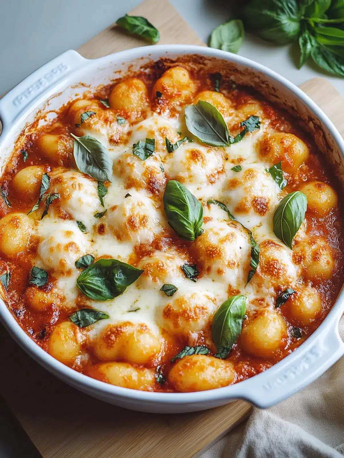 Baked Gnocchi with Tomato & Mozzarella: Comfort Food Bliss 4 Baked Gnocchi with Tomato & Mozzarella
