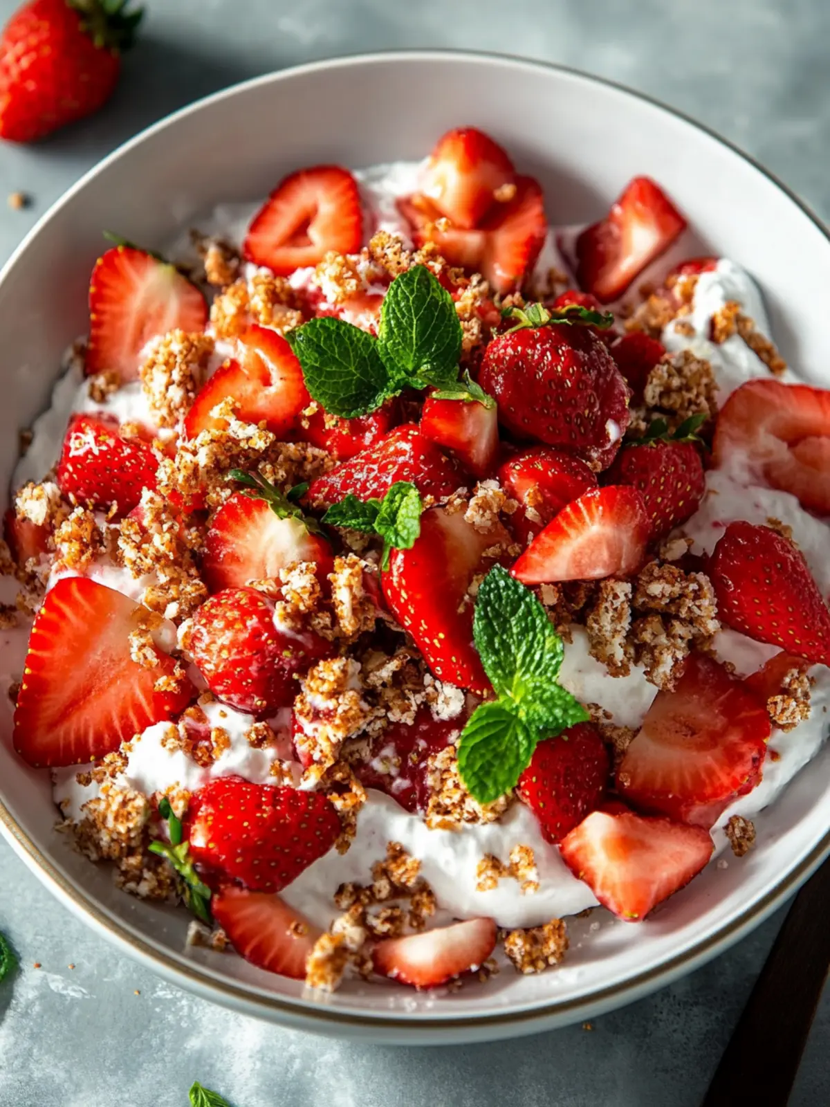 Strawberry Crackle Salad: Light & Zesty Summer Delight 3 Strawberry Crackle Salad