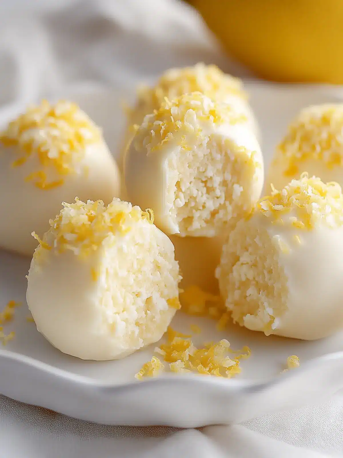 Irresistible Lemon Cheese Truffles: A No-Bake Delight! 2 Lemon Cheese Truffles
