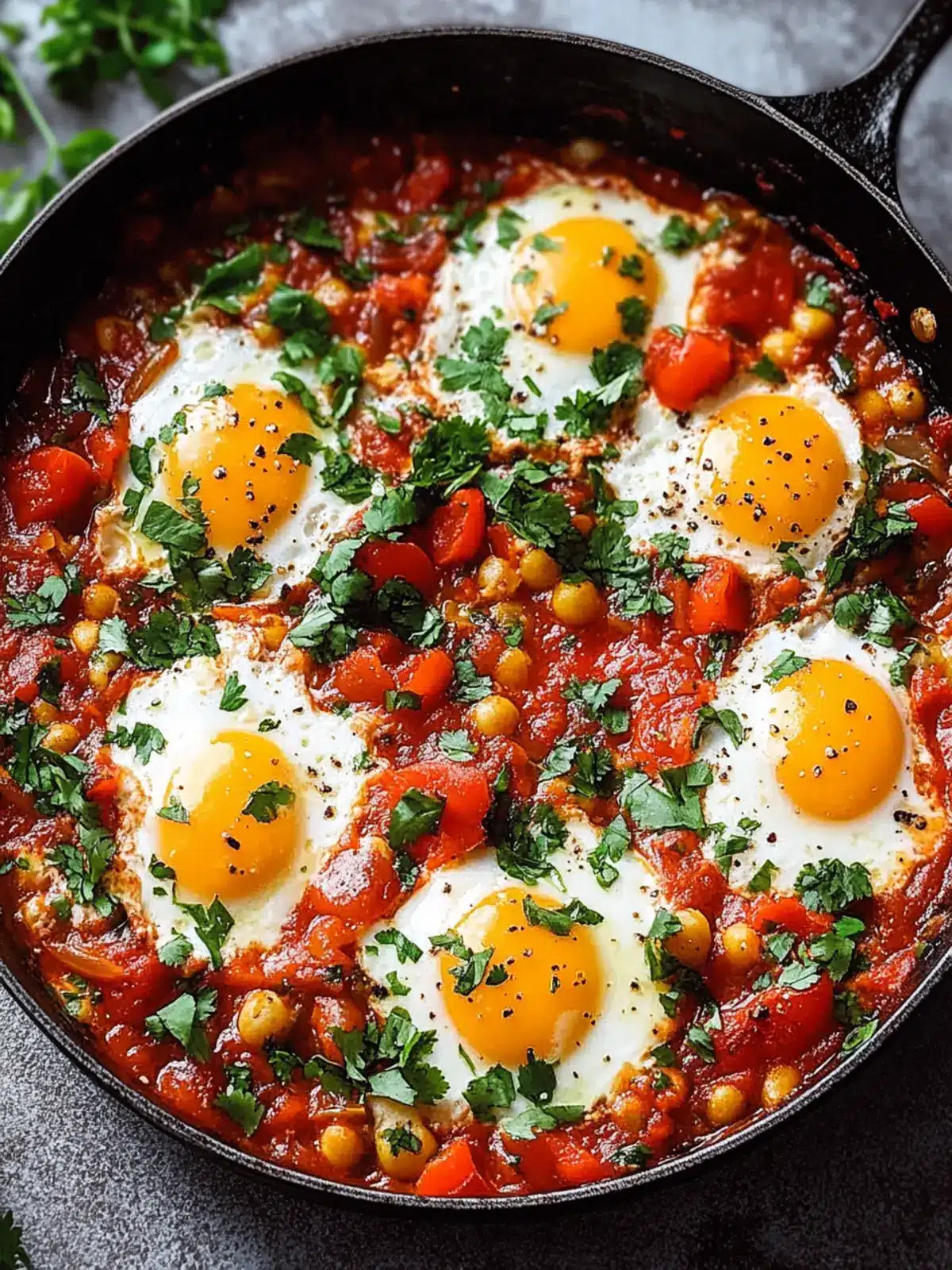 Shakshuka Magic: Spicy Eggs in Savory Tomato Delight 3 Shakshuka