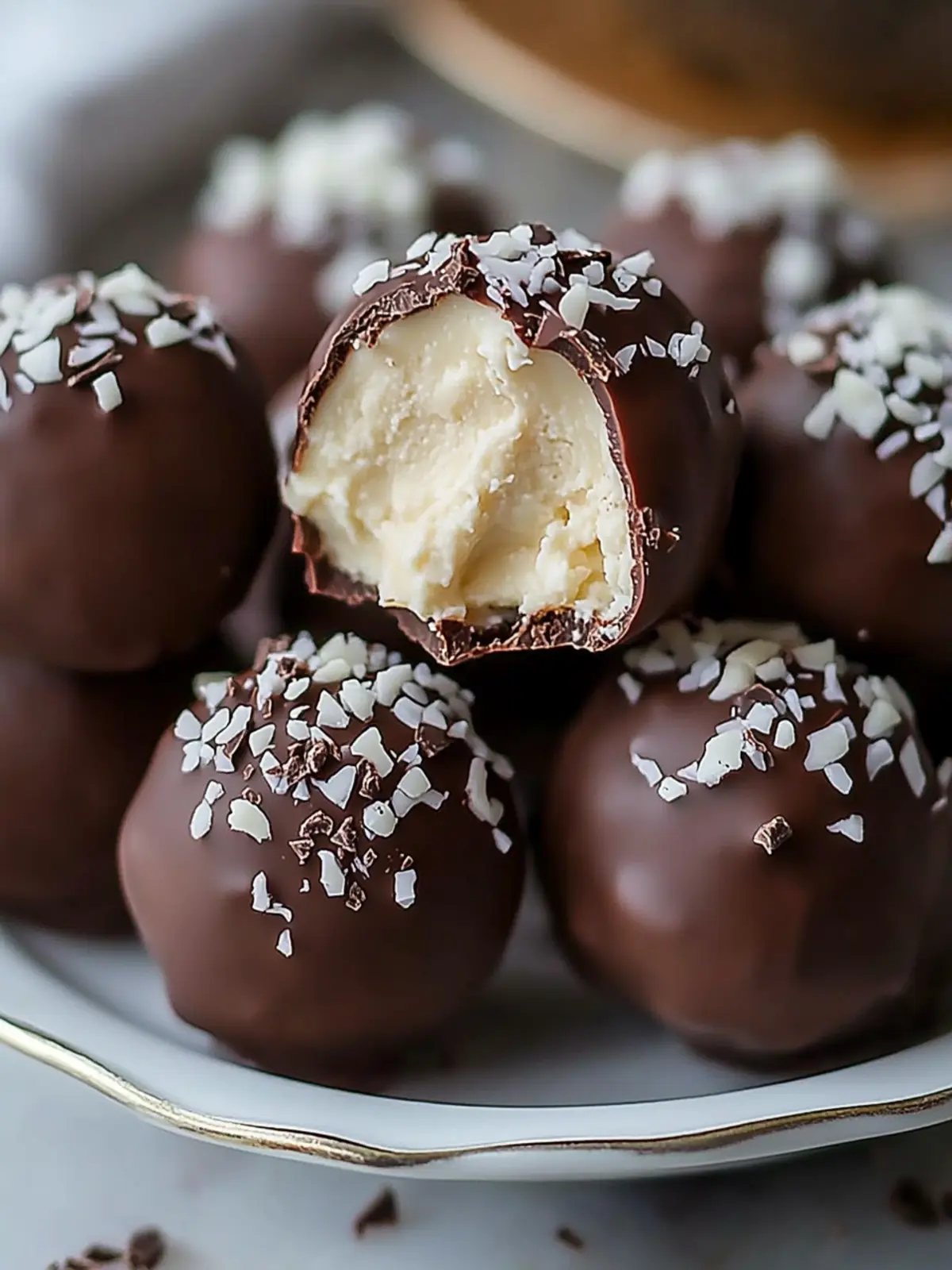 Chocolate Covered Cheesecake Balls That Melt in Your Mouth 4 Chocolate Covered Cheesecake Balls