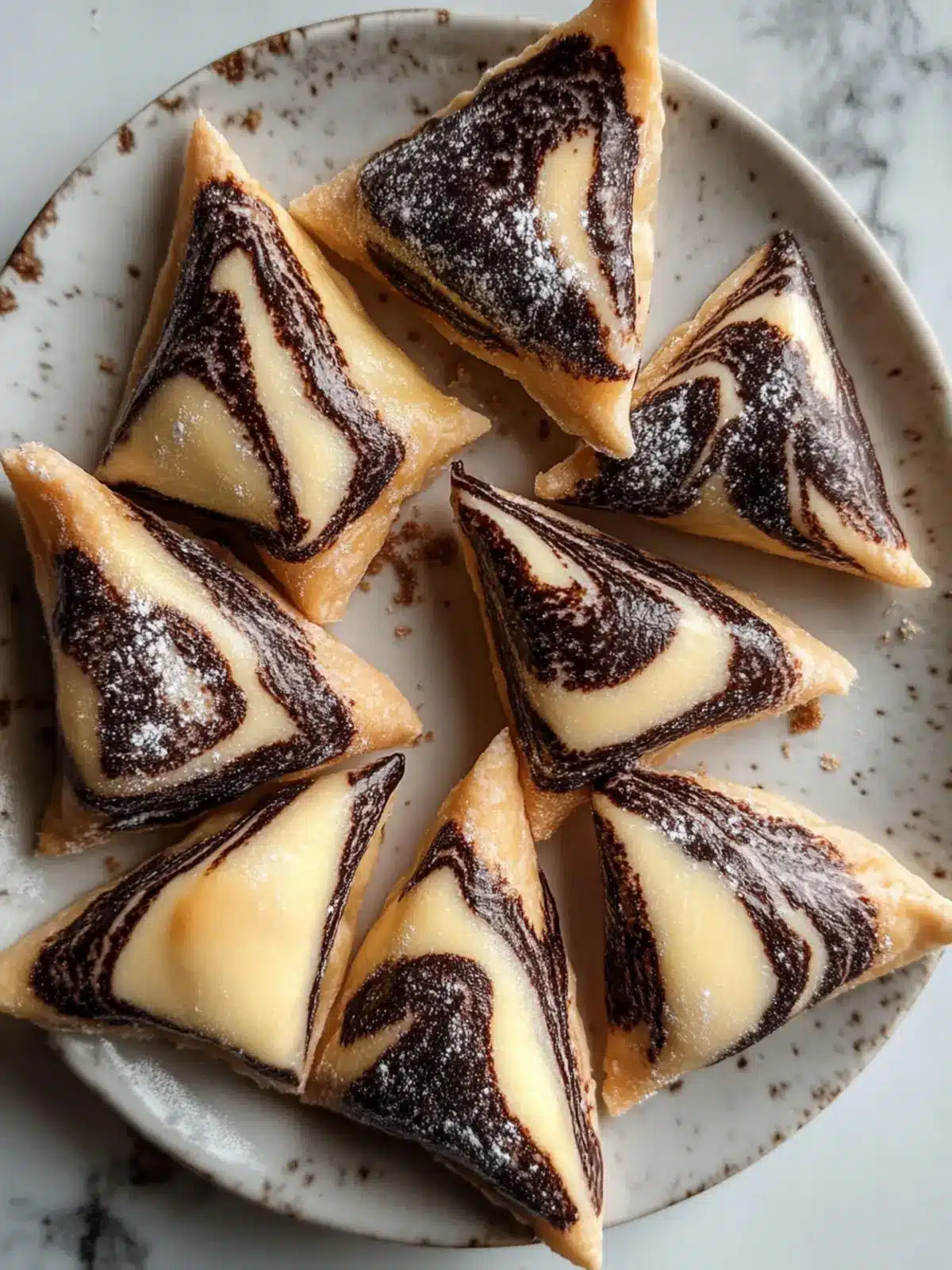 Marbled Cheesecake Hamantaschen for a Sweet Celebration 2 Marbled Cheesecake Hamantaschen
