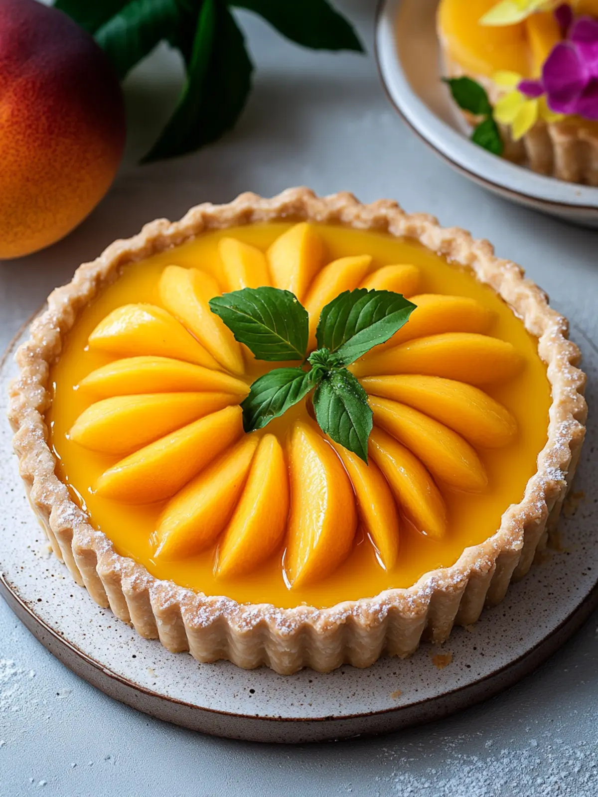 Mango Vanilla Mirror Tart: Elevate Your Dessert Game Today 3 Mango Vanilla Mirror Tart