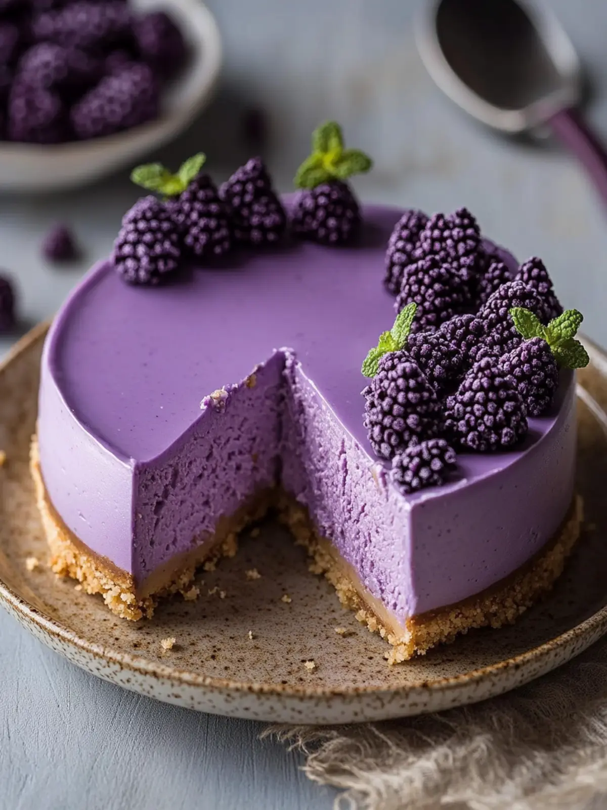 Decadent Ube Cheesecake: A Showstopper for Every Occasion 4 Ube Cheesecake