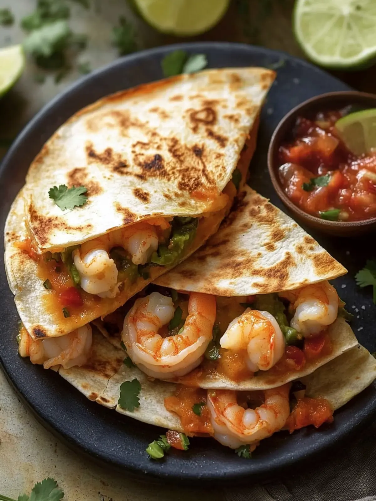 Savory Shrimp Quesadillas that Deliver Flavor in Minutes 4 Shrimp Quesadillas