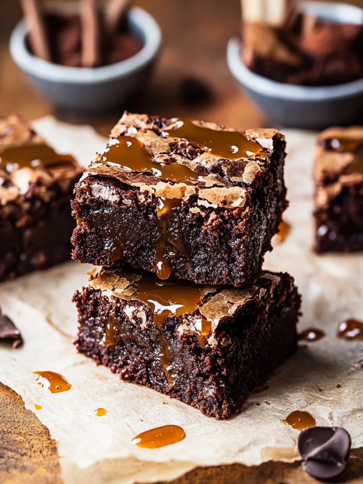 Decadent Vegan Caramel Brownies That Will Wow Your Taste Buds 2 Vegan caramel brownies
