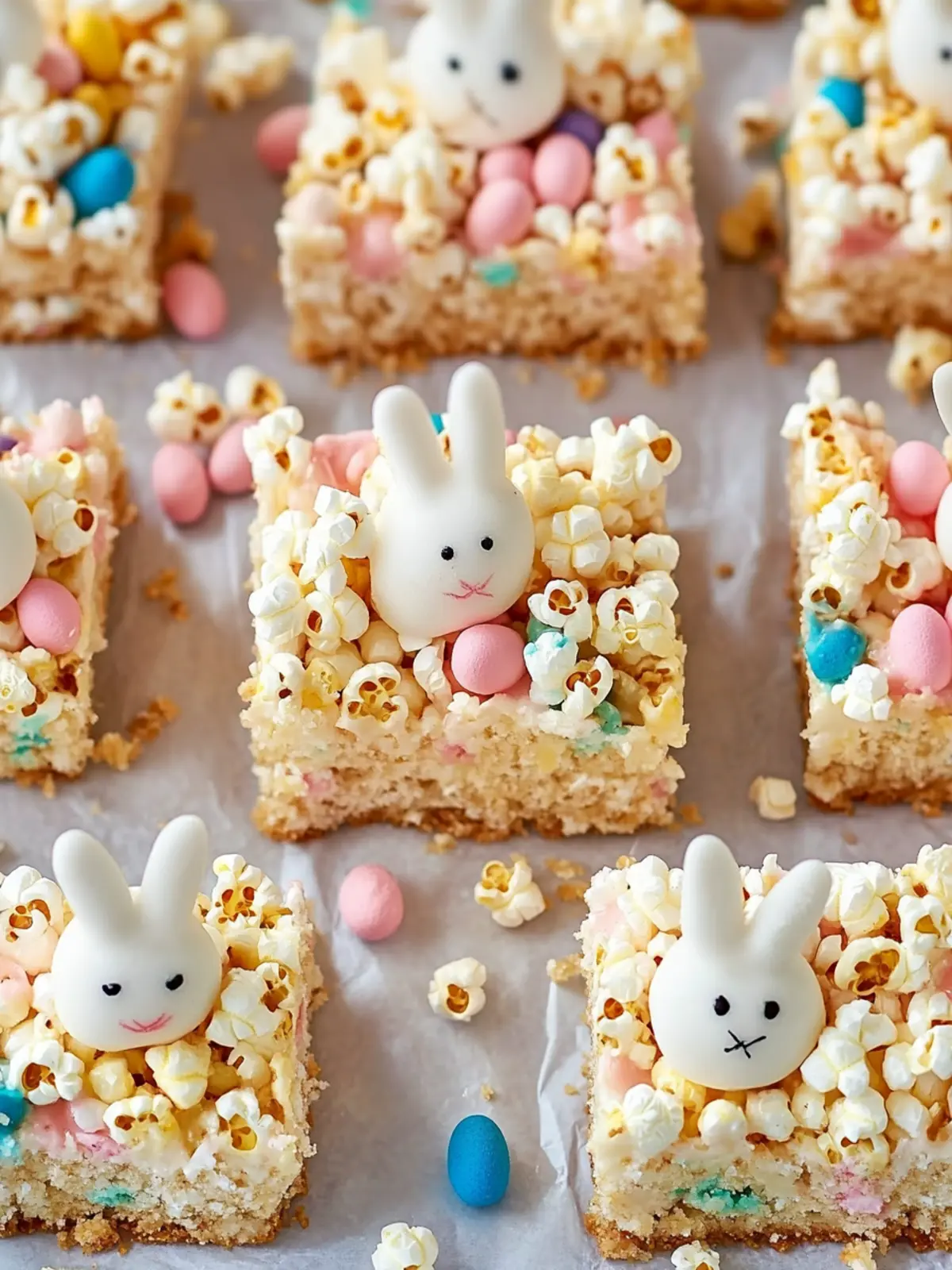 Easter Bunny Popcorn Bars: Sweet Treat for Festive Fun 2 Easter Bunny Popcorn Bars
