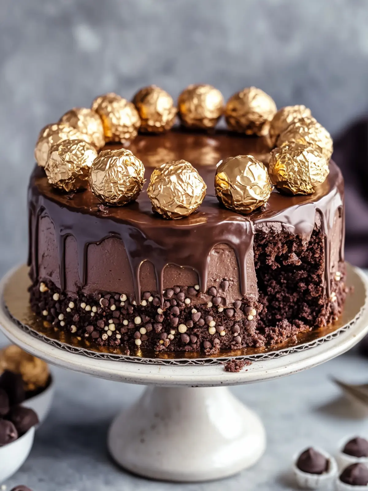 Indulge in Ferrero Rocher Chocolate Cake Bliss at Home 2 Ferrero Rocher Chocolate Cake