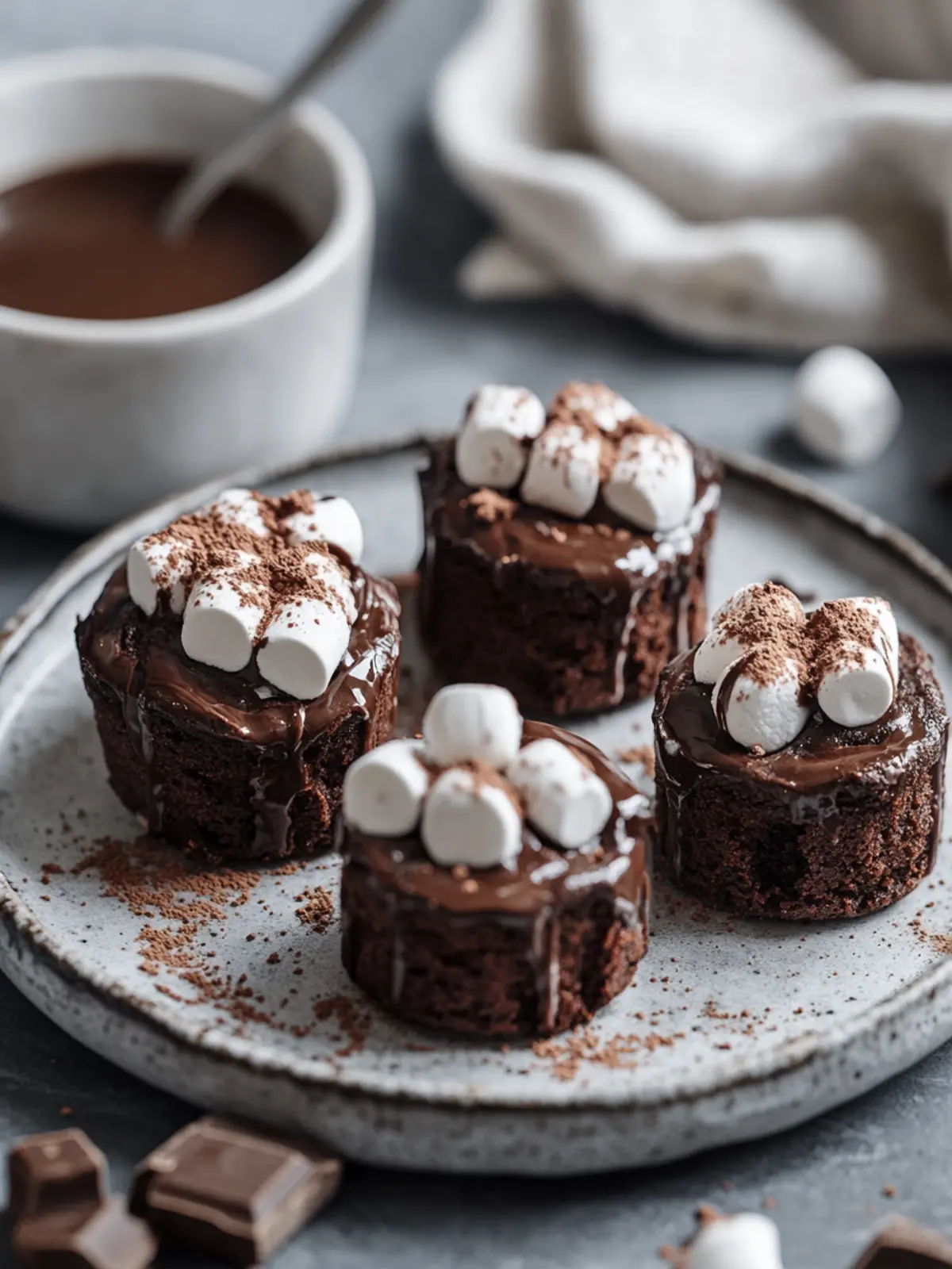 Hot Cocoa Brownie Bites for Cozy Winter Indulgence 4 Hot Cocoa Brownie Bites