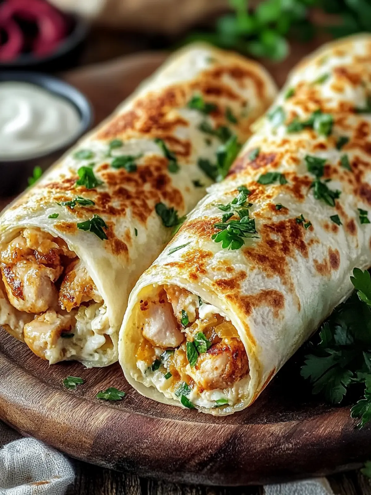 Cozy Cheesy Garlic Chicken Wraps for a Quick Comfort Meal 4 Cozy Cheesy Garlic Chicken Wraps