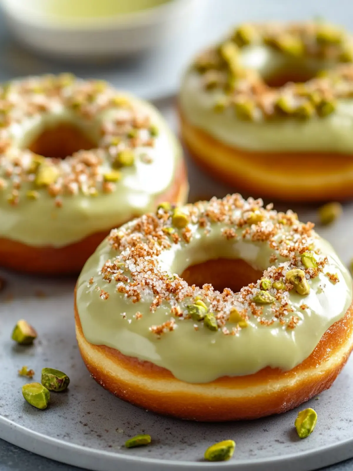 Pistachio Cream Donuts That Will Brighten Your Morning 2 Pistachio Cream Donuts