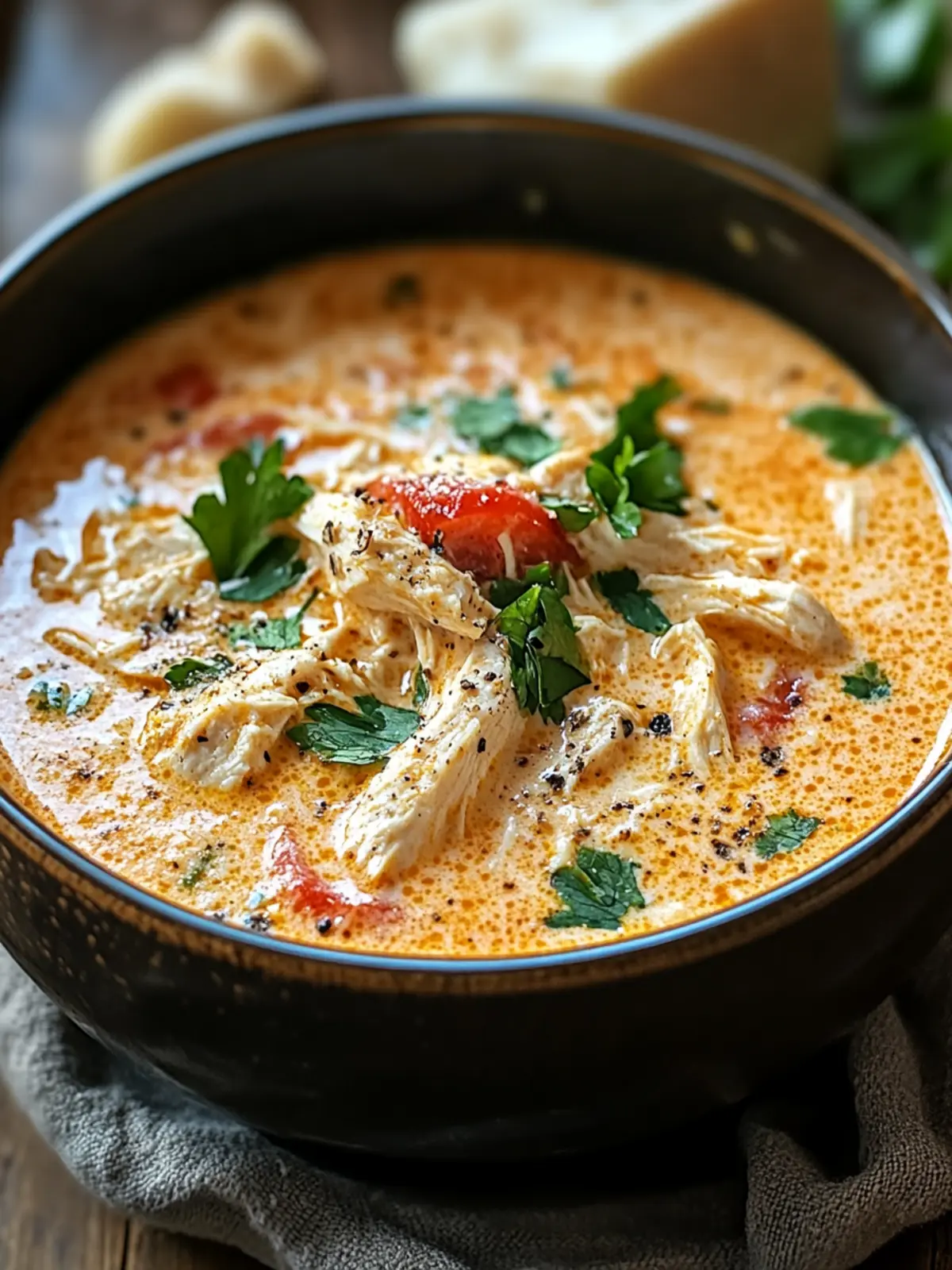 Crock Pot Creamy Chicken Parmesan Soup for Cozy Nights 3 Crock Pot Creamy Chicken Parmesan Soup