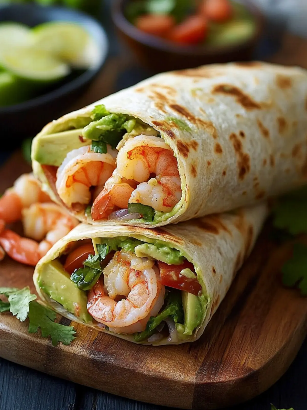Irresistible Shrimp Avocado Wrap for a Quick, Healthy Meal 4 Shrimp Avocado Wrap