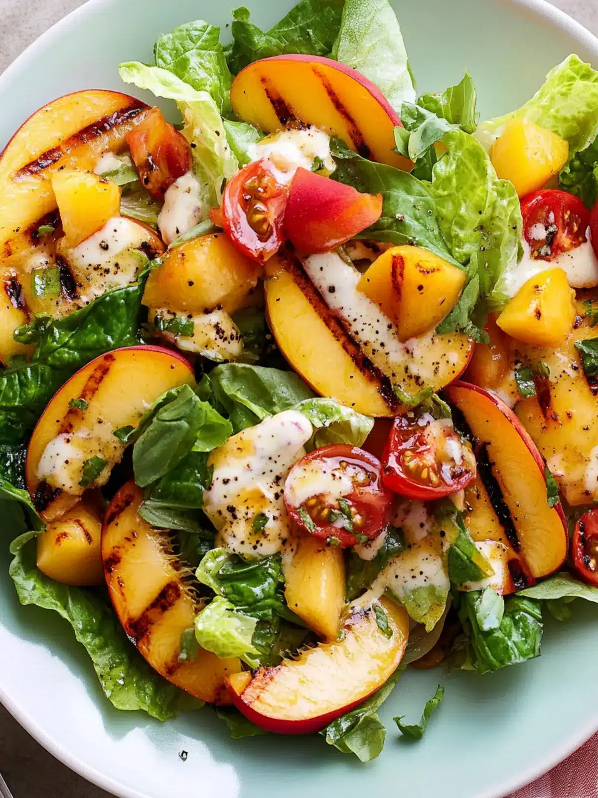Grilled Peach Salad: A Summer Delight You Can't Resist 3 Grilled Peach Salad