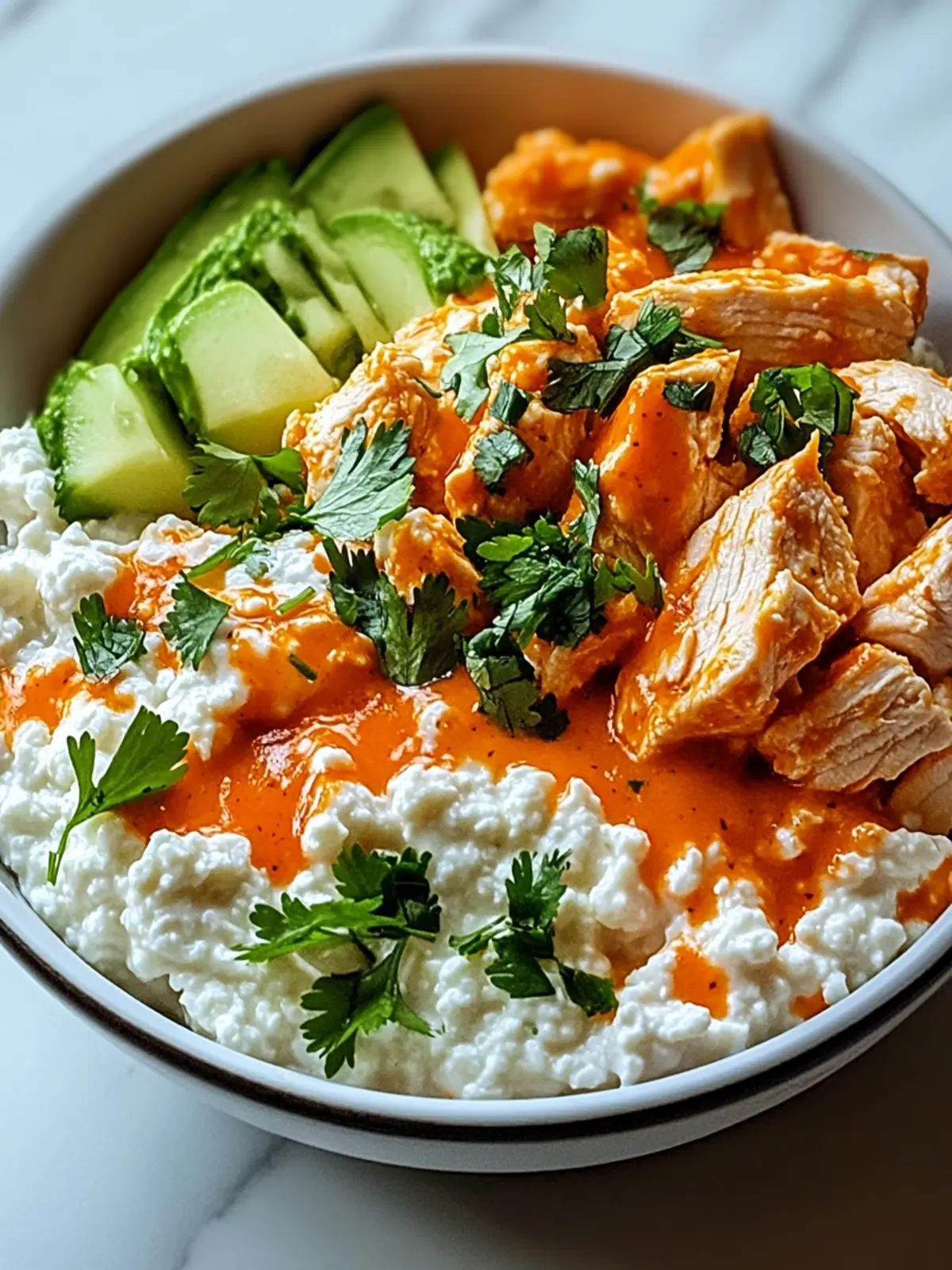 Buffalo Chicken Cottage Cheese Bowl: Quick, Protein-Packed Delight 4 Buffalo Chicken Cottage Cheese Bowl