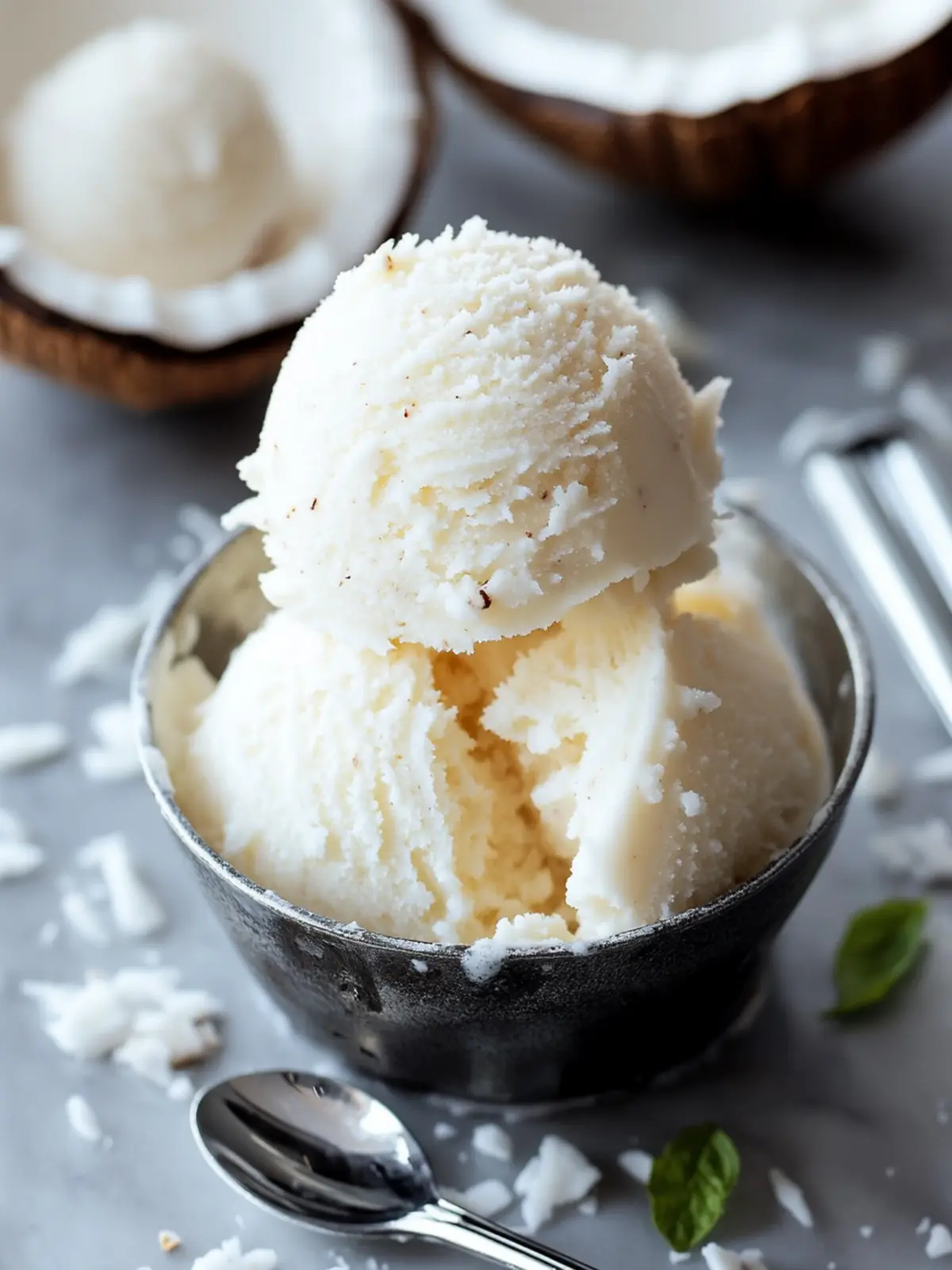 Refreshing Coconut Sorbet: Your New Favorite Vegan Treat 3 Coconut Sorbet