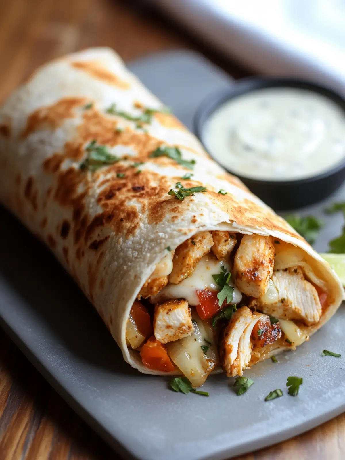 Savory Parmesan Garlic Chicken Burritos Ready in 30 Minutes 4 Parmesan Garlic Chicken Burritos