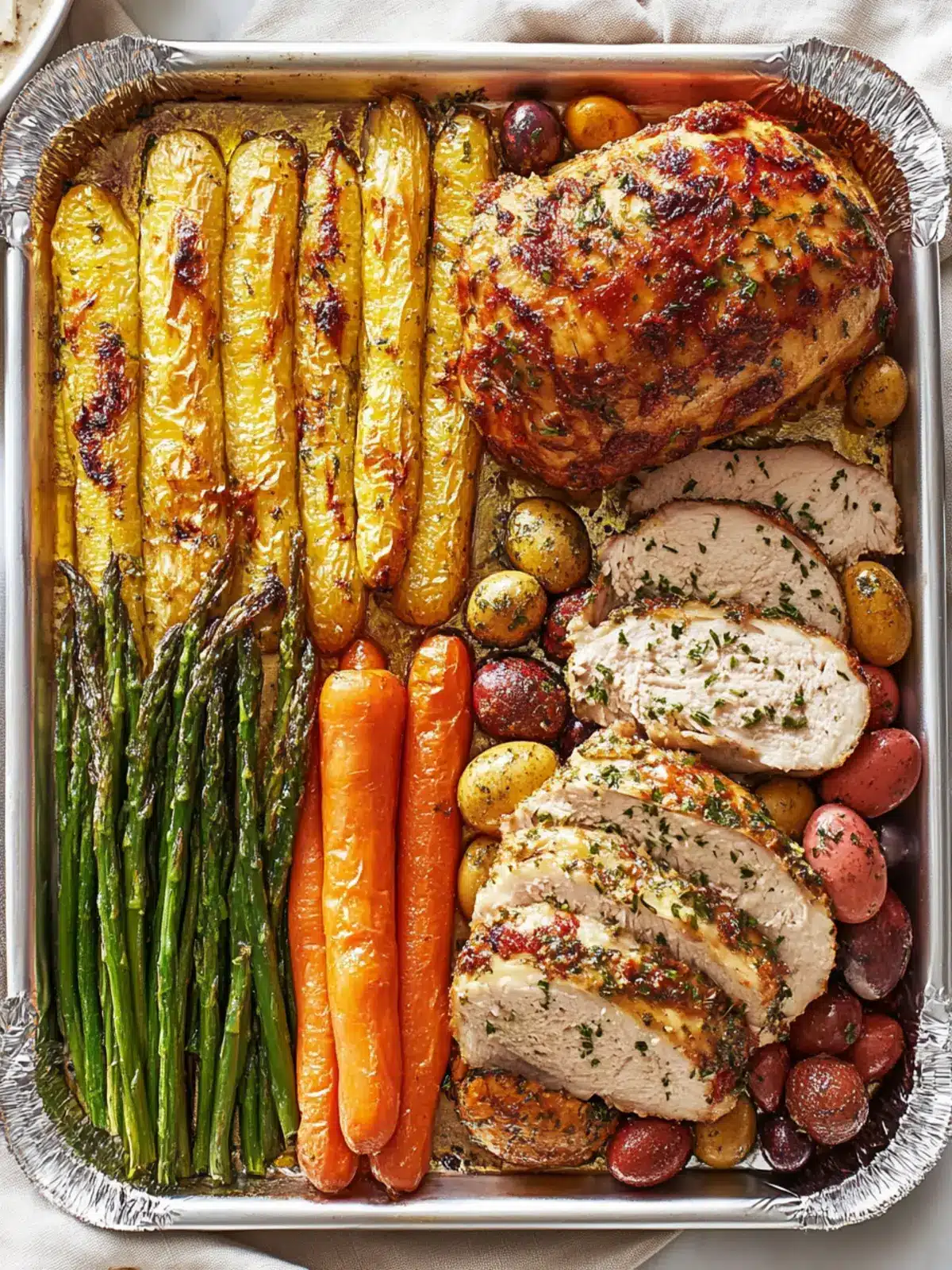 Sheet-Pan Easter Dinner: Effortless Feast with Maple Ham 2 Sheet-Pan Easter Dinner