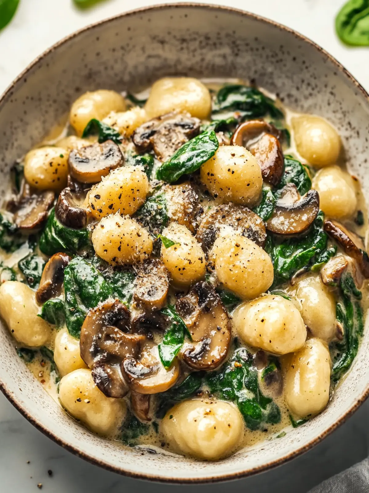 Creamy Spinach Mushroom Gnocchi for Cozy Weeknight Dinners 2 Creamy Spinach Mushroom Gnocchi