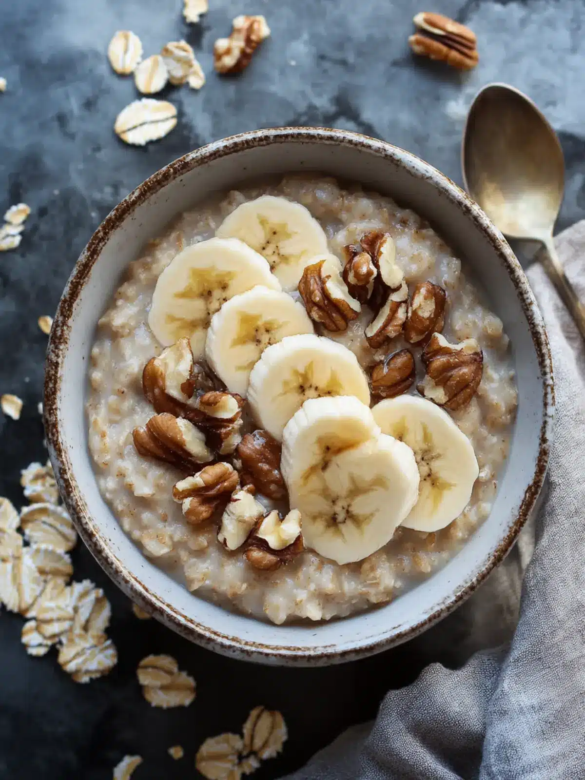 Savor Warm Banana Nut Oatmeal for a Quick Healthy Start 4 Banana Nut Oatmeal