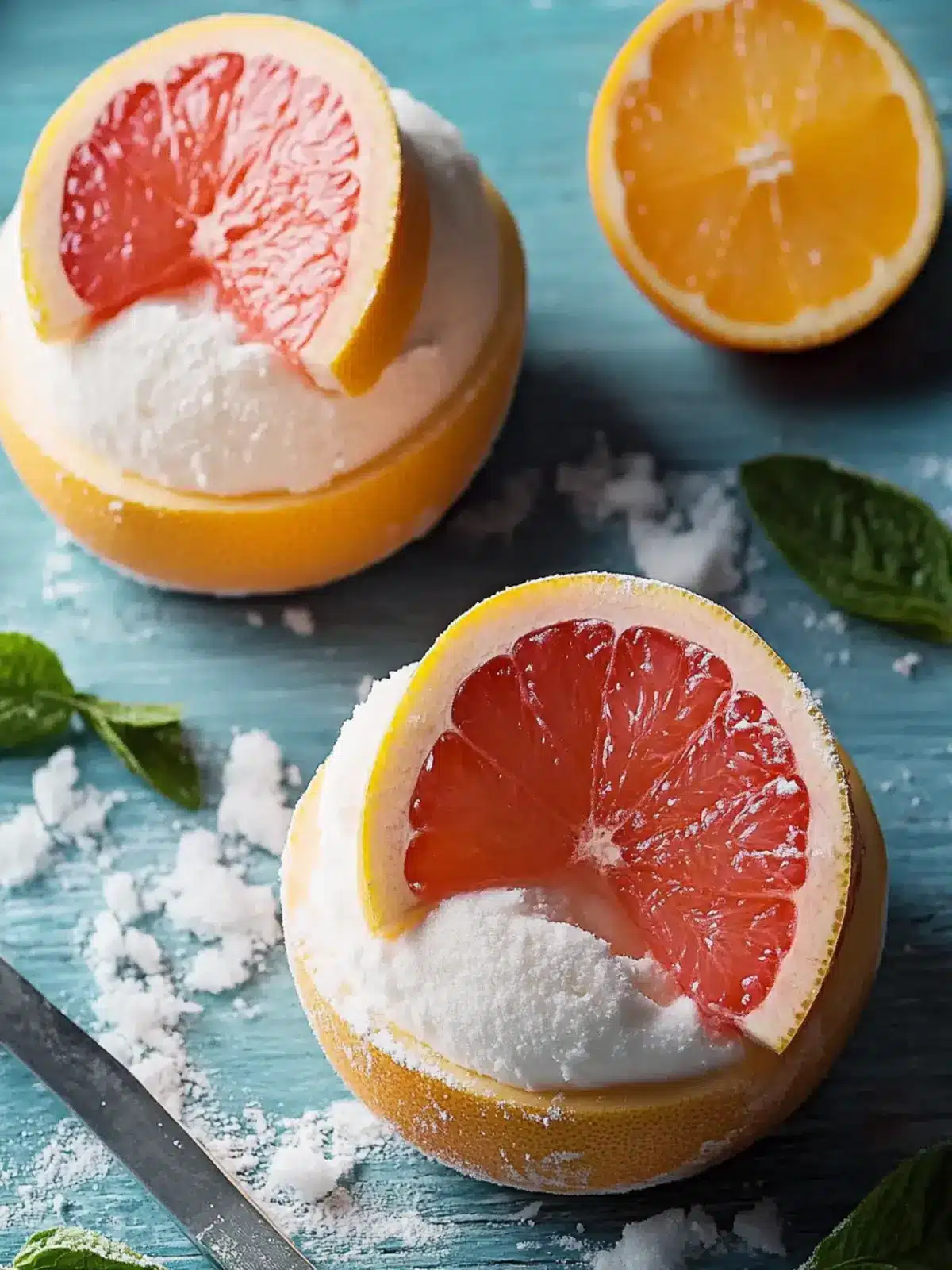 Delightful Grapefruit Alaska: A Light Dessert to Impress! 2 Grapefruit Alaska