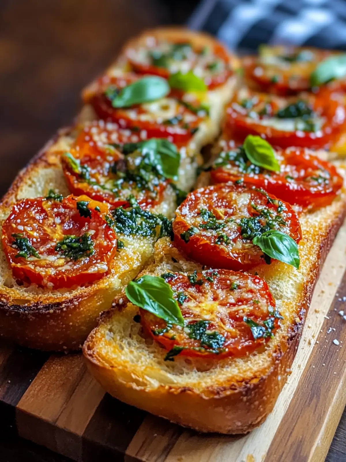 Tomato Basil Garlic Bread That's Better Than Takeout 4 Tomato Basil Garlic Bread