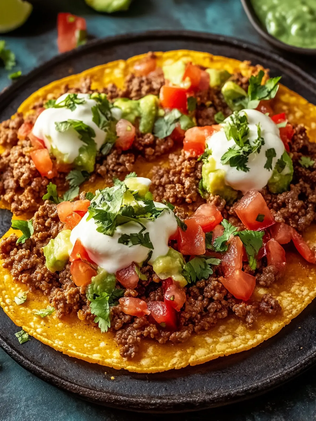 Ground Beef Tostadas: Quick, Customizable Family Favorite 3 Ground Beef Tostadas