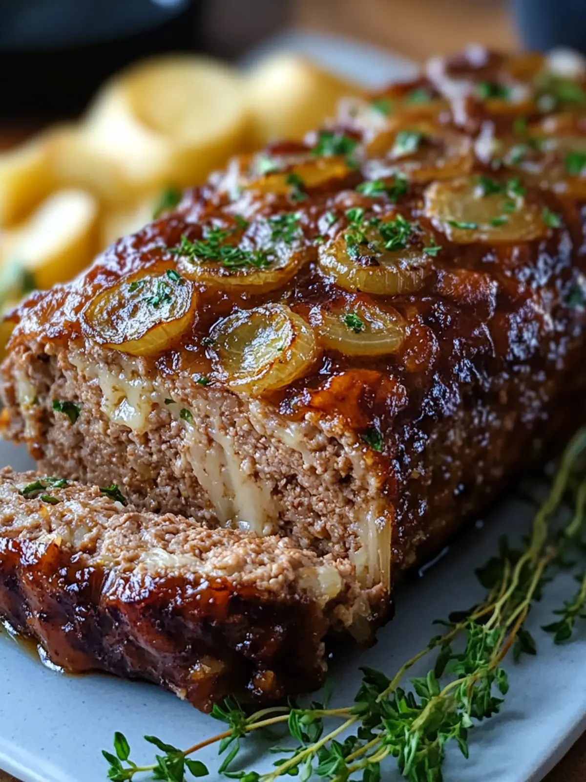 Savory French Onion Meatloaf Your Family Will Devour 3 French Onion Meatloaf
