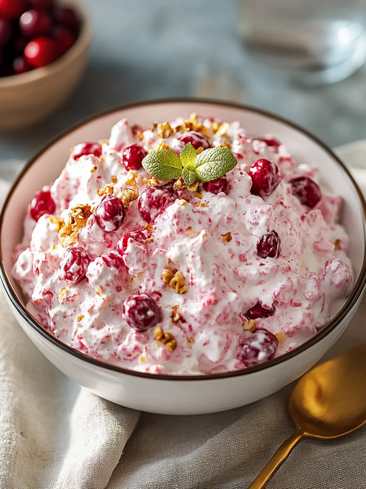 Cranberry Fluff Salad: Quick, Creamy Holiday Bliss Awaits 3 Cranberry Fluff Salad