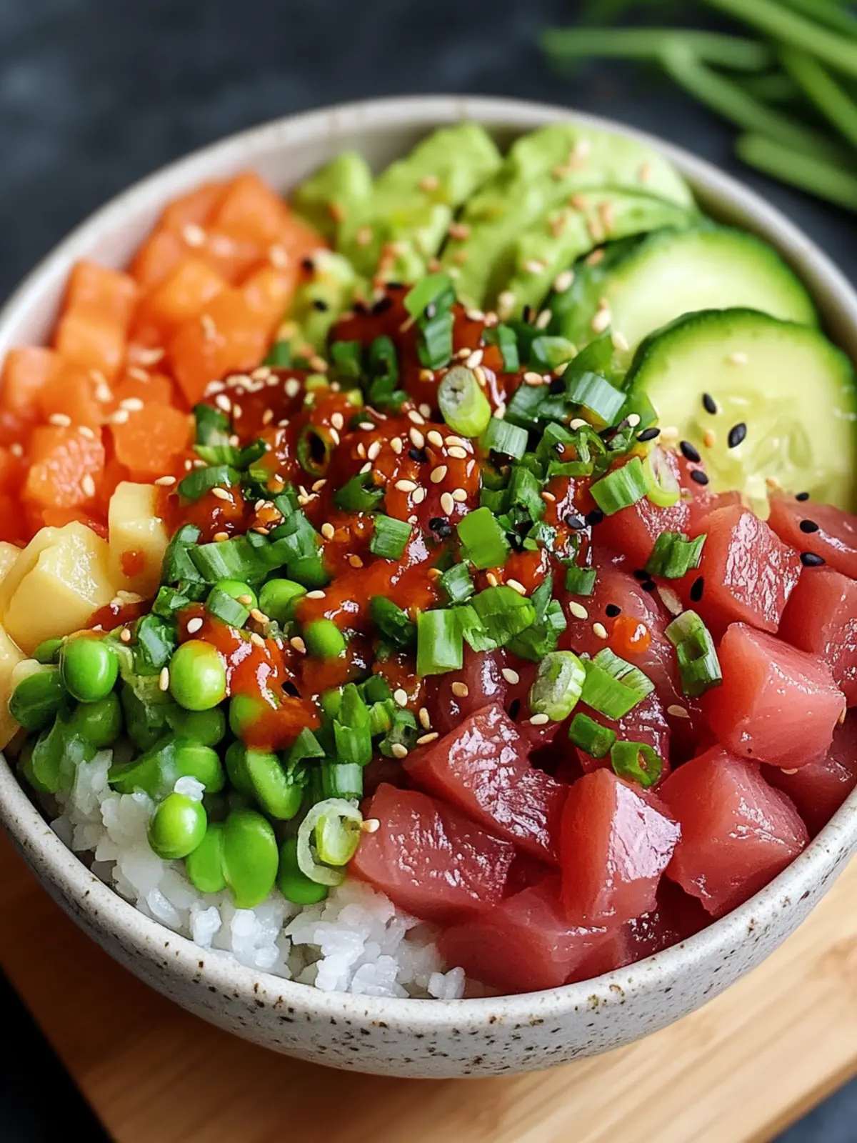Delicious Tuna Spicy Poke Bowl: Your Quick Healthy Fix 3 Tuna Spicy Poke Bowl