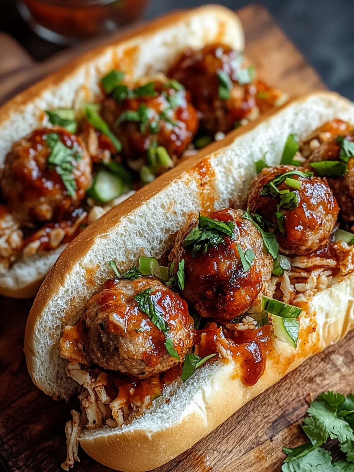 Sweet Chili Turkey Meatball Subs for a Family Feast Tonight 2 Sweet Chili Turkey Meatball Subs