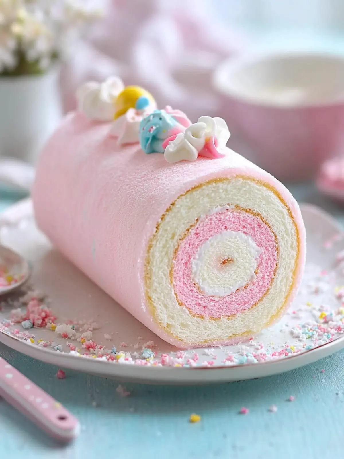 Create Your Dreamy Japanese Cotton Candy Cake Roll at Home 3 Japanese Cotton Candy Cake Roll
