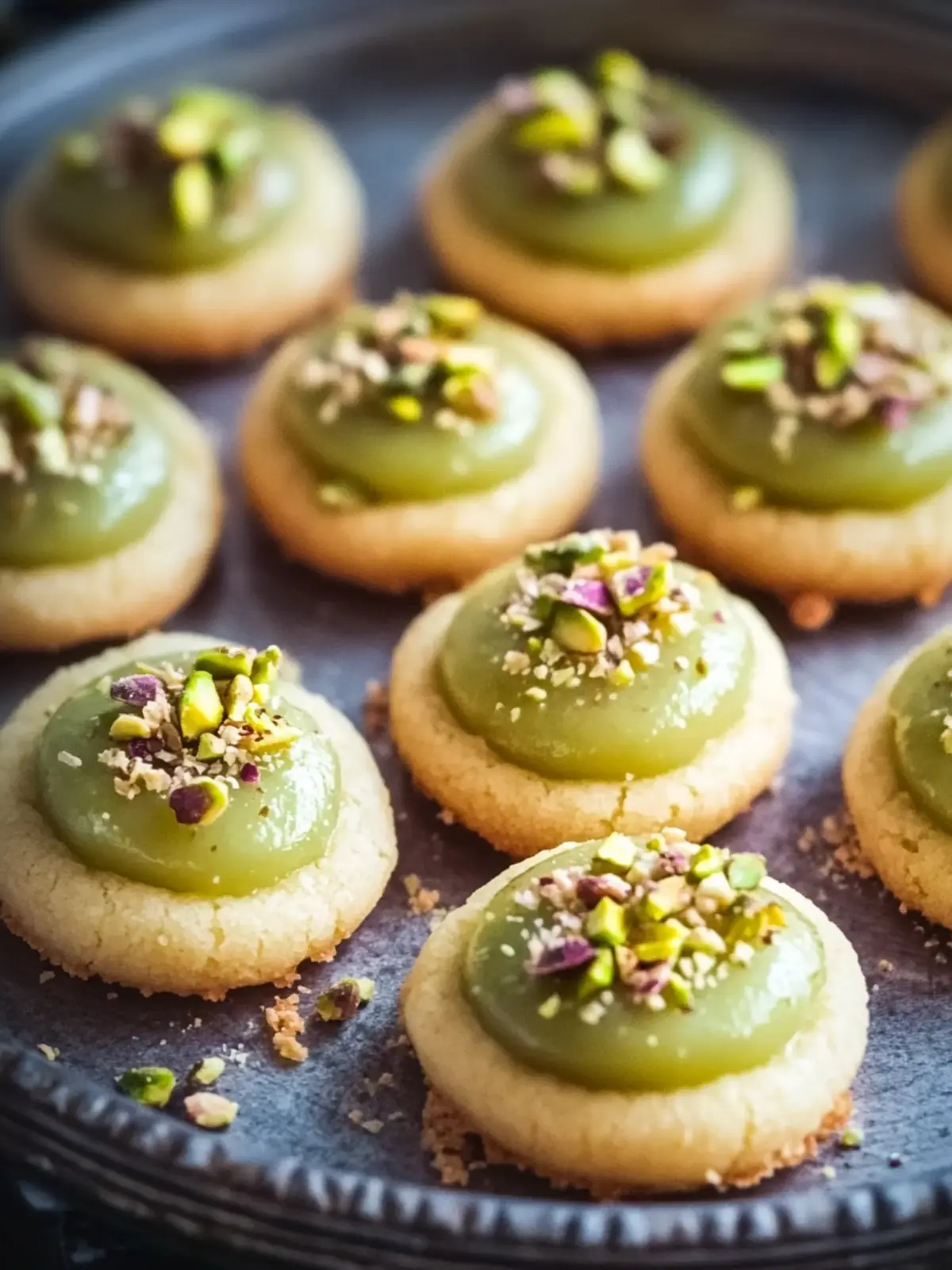 Pistachio Thumbprint Cookies with Irresistible Jam Fillings 2 Pistachio Thumbprint Cookies