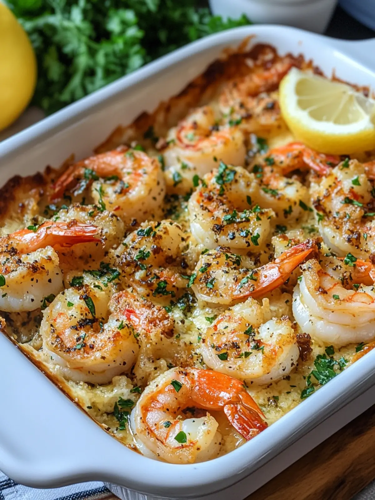 Garlic Butter Shrimp Scampi Bake - Quick, Irresistible Delight 3 Garlic Butter Shrimp Scampi Bake