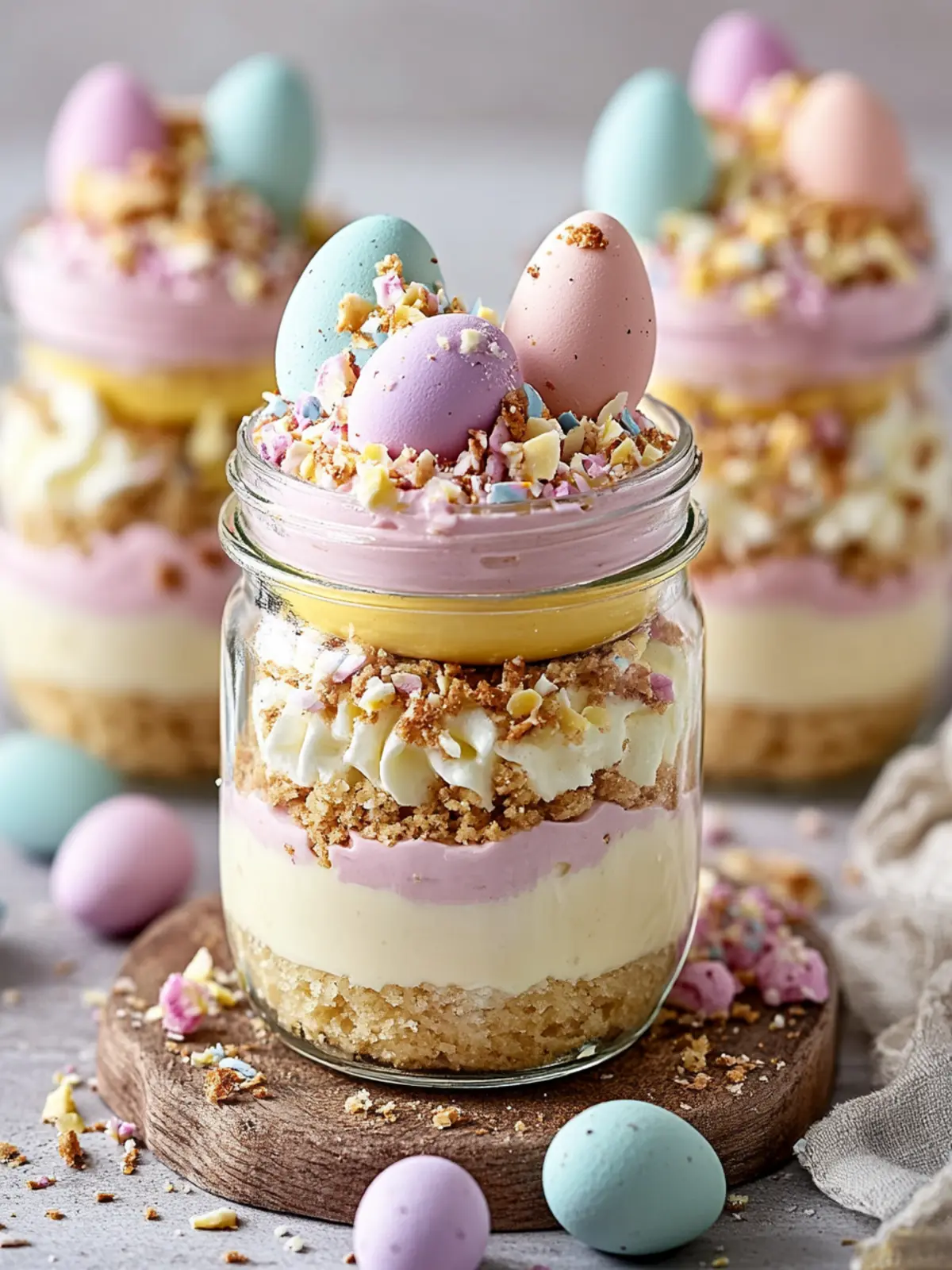 Delicious Easter Egg Cheesecake Jars You Can Customize 4 Easter Egg Cheesecake Jars