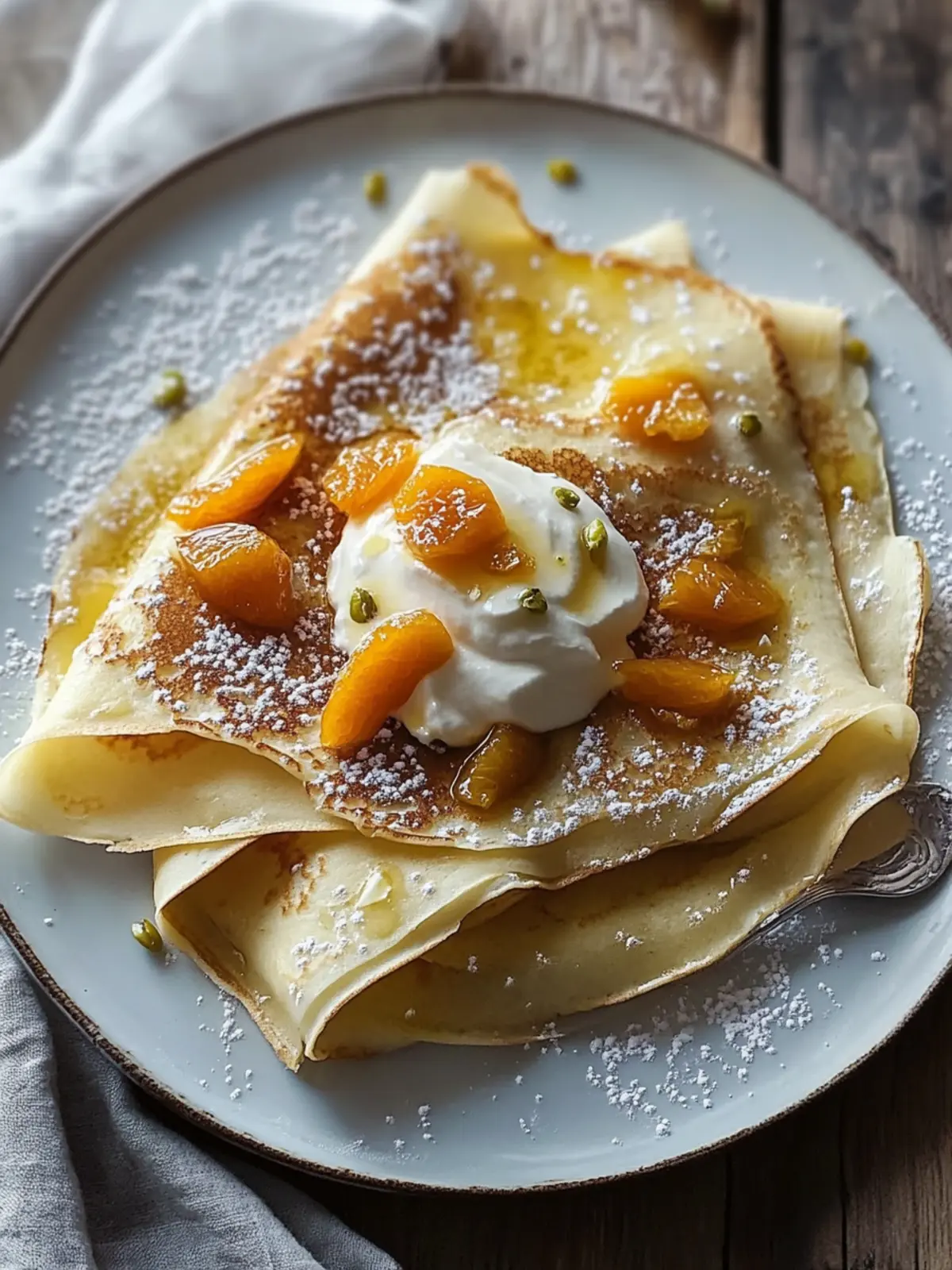 Delicious Whipped Mascarpone and Apricot Crepes to Indulge 3 Whipped Mascarpone and Apricot Crepes