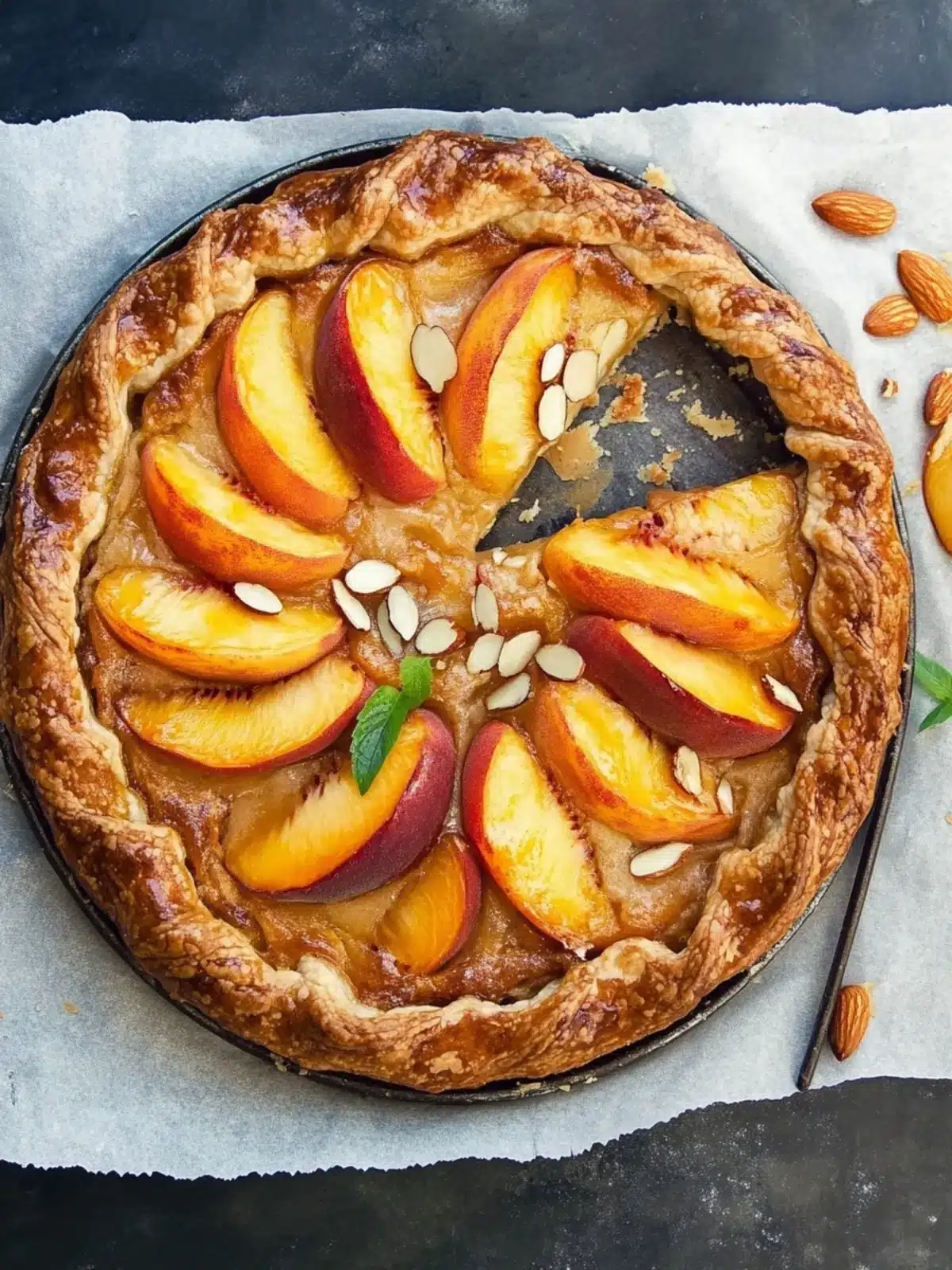 Deliciously Easy Vegan Peach and Almond Galette Recipe 4 Vegan Peach and Almond Galette