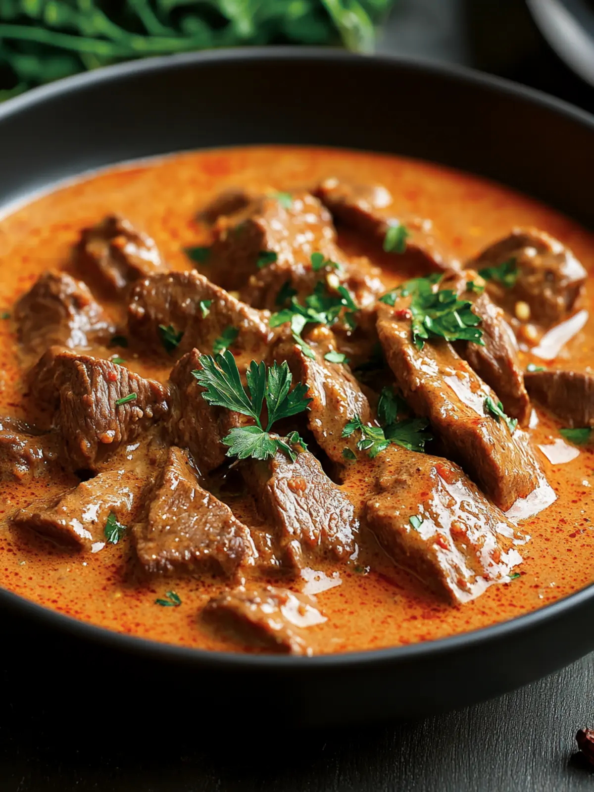 Beef in Creamy Paprika Sauce: Heartwarming Home Cooking Delight 3 Beef in Creamy Paprika Sauce