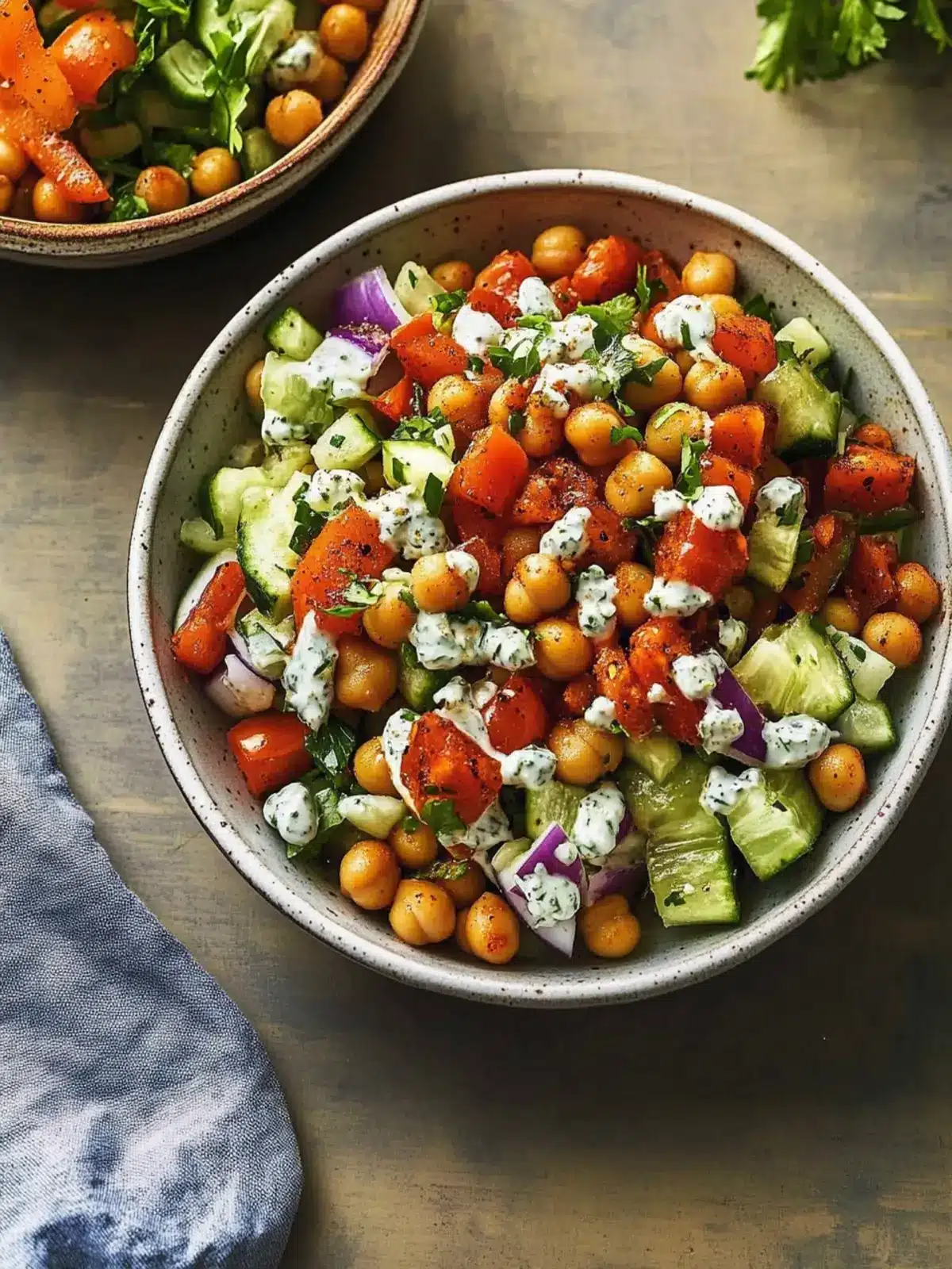 Buffalo Chickpea Salad: Creamy, Hearty, and Full of Flavor 4 Buffalo Chickpea Salad