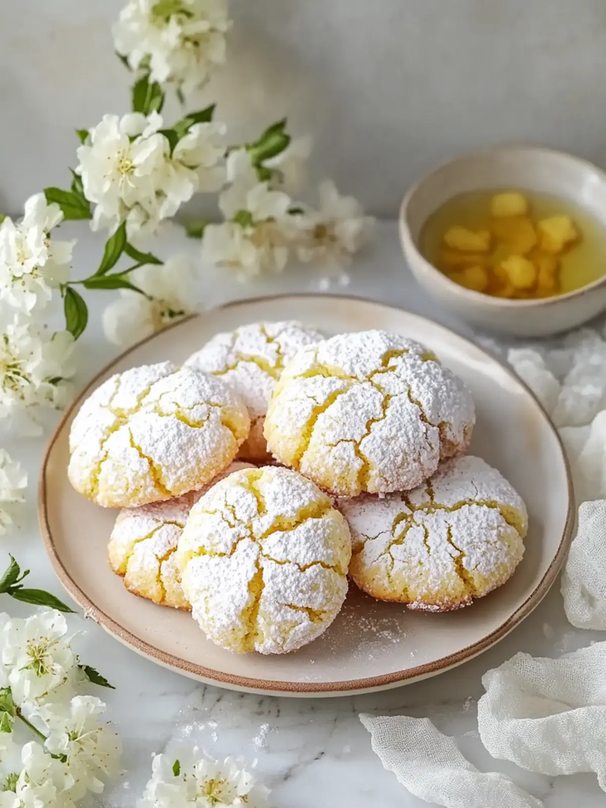 Chewy Springtime Crinkle Cookies to Brighten Your Day 2 Chewy Springtime Crinkle Cookies