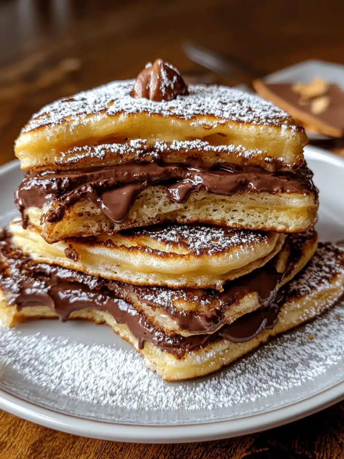 Fried Nutella Pancake Sandwich: The Ultimate Breakfast Treat 2 Fried Nutella Pancake Sandwich